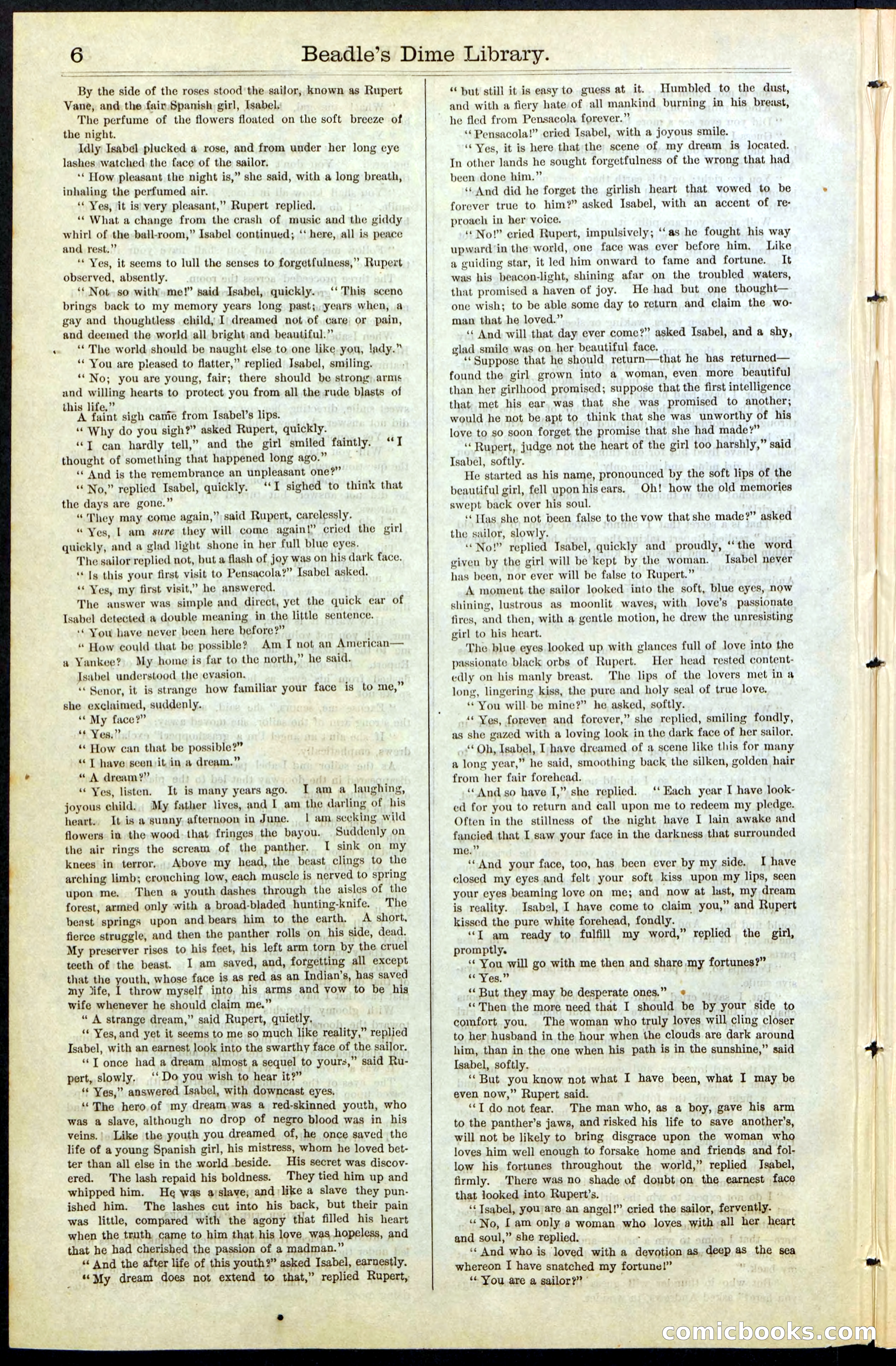 Beadle's New York Dime Library, No. 63 — page 6 of 48