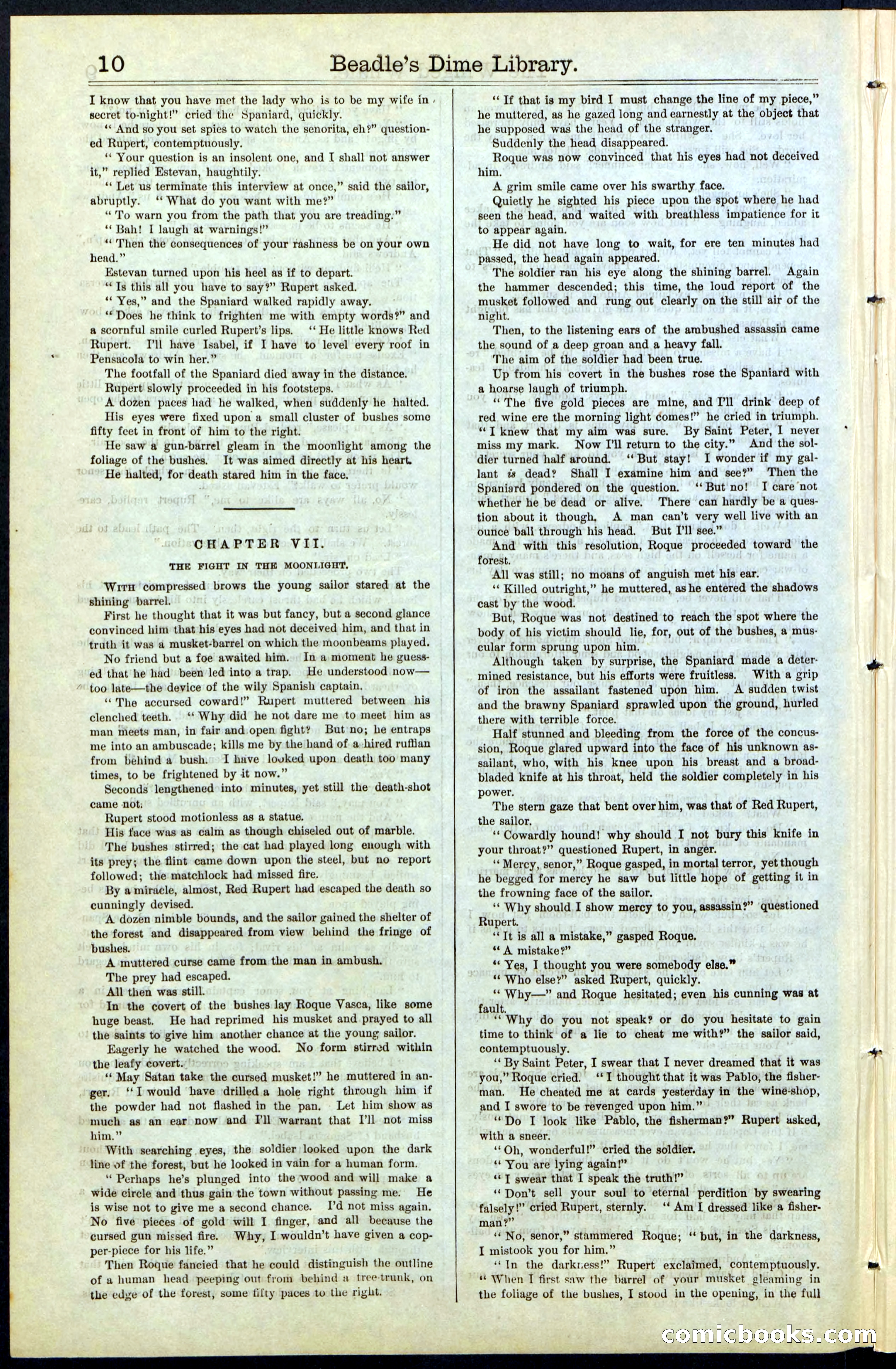 Beadle's New York Dime Library, No. 63 — page 10 of 48