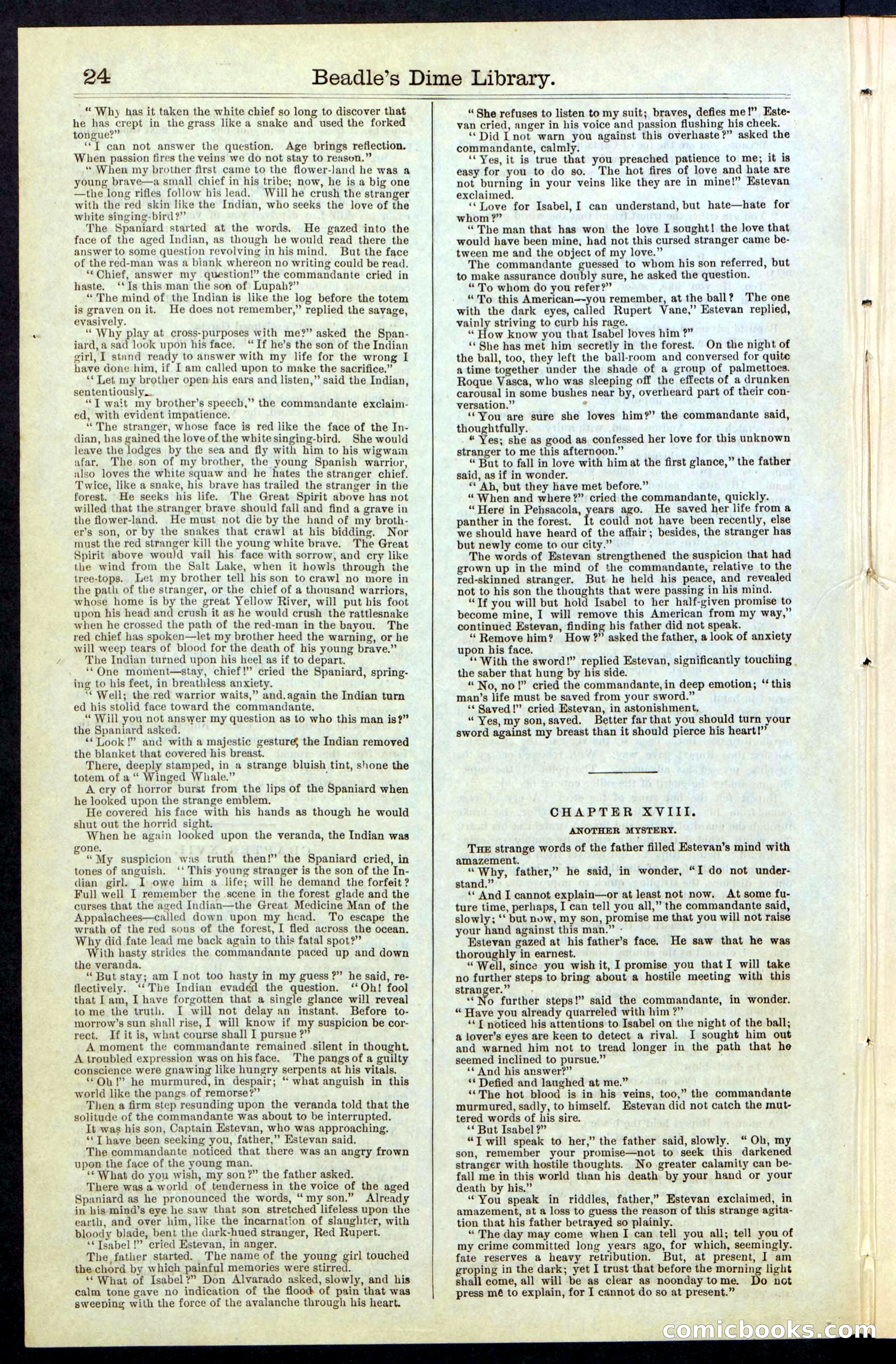 Beadle's New York Dime Library, No. 63 — page 24 of 48