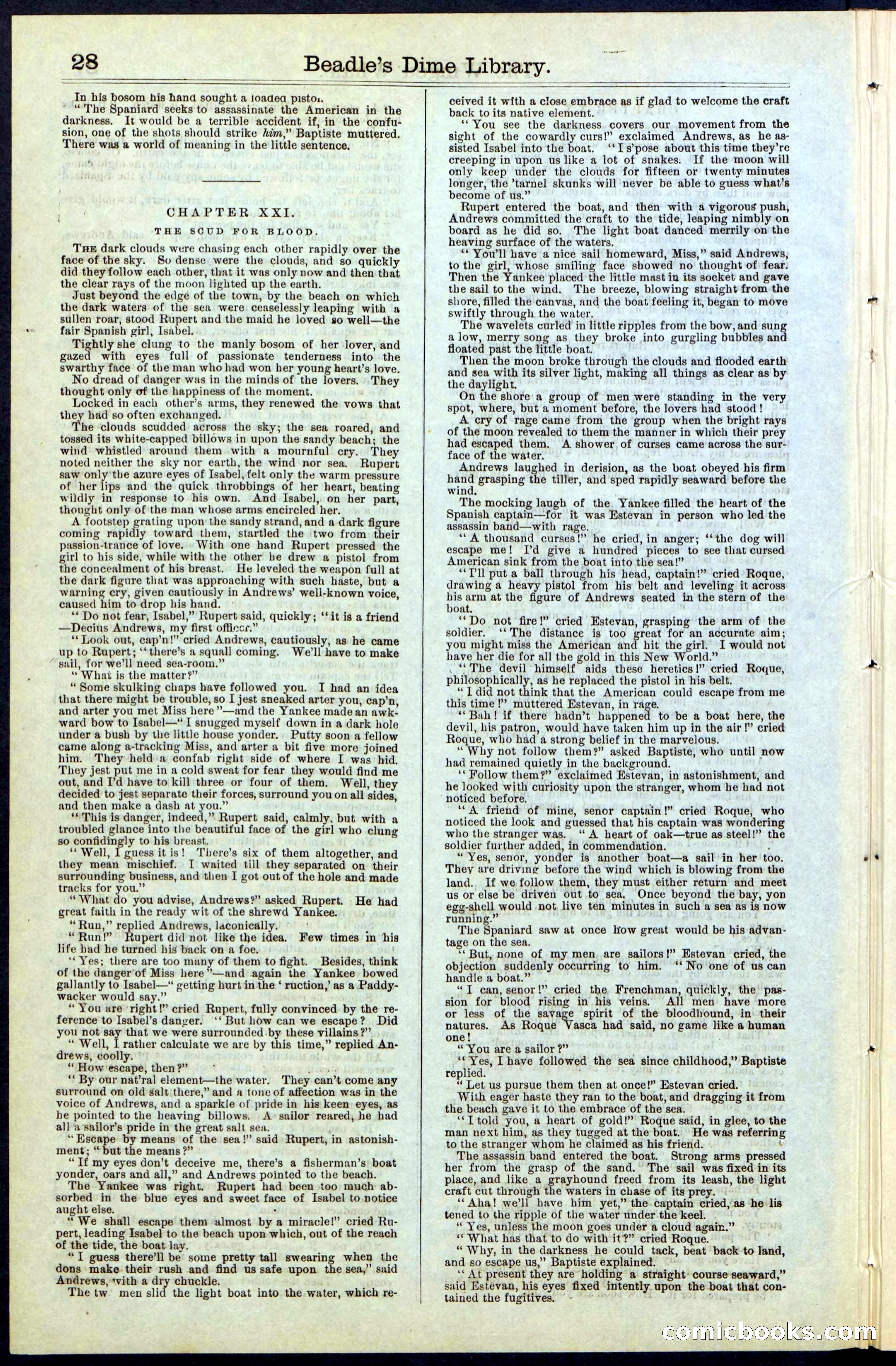 Beadle's New York Dime Library, No. 63 — page 28 of 48