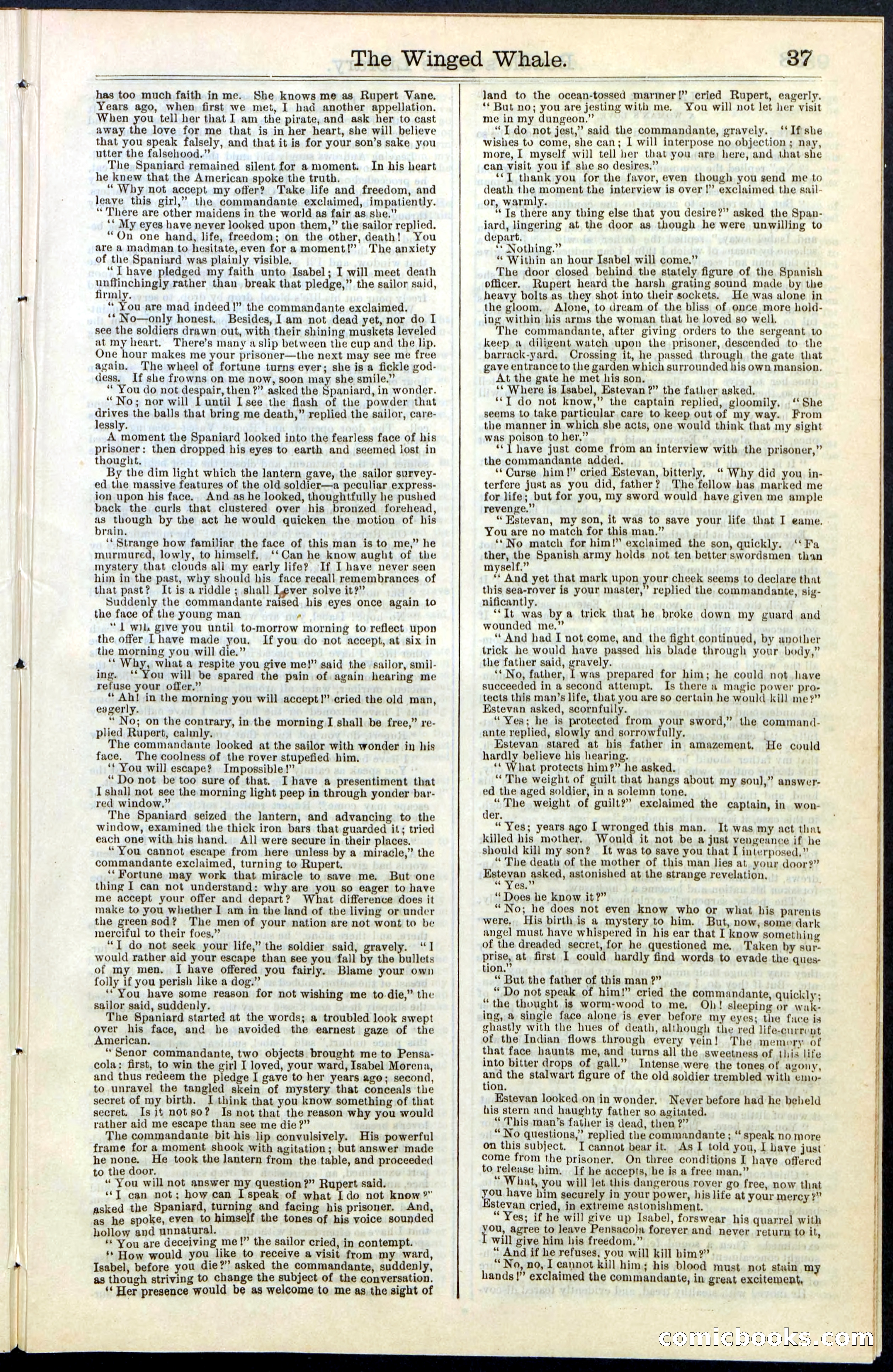 Beadle's New York Dime Library, No. 63 — page 37 of 48