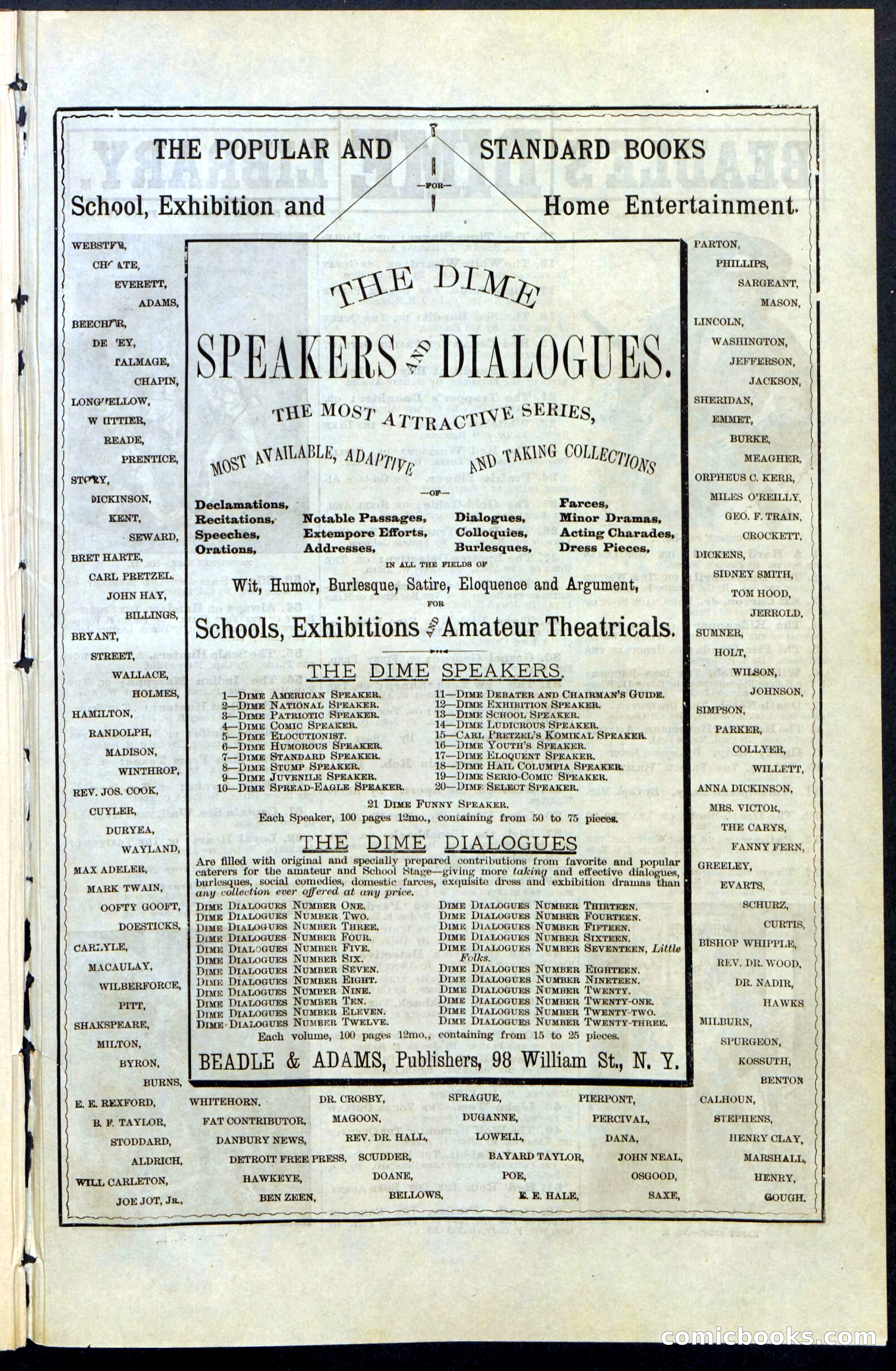 Beadle's New York Dime Library, No. 63 — page 47 of 48