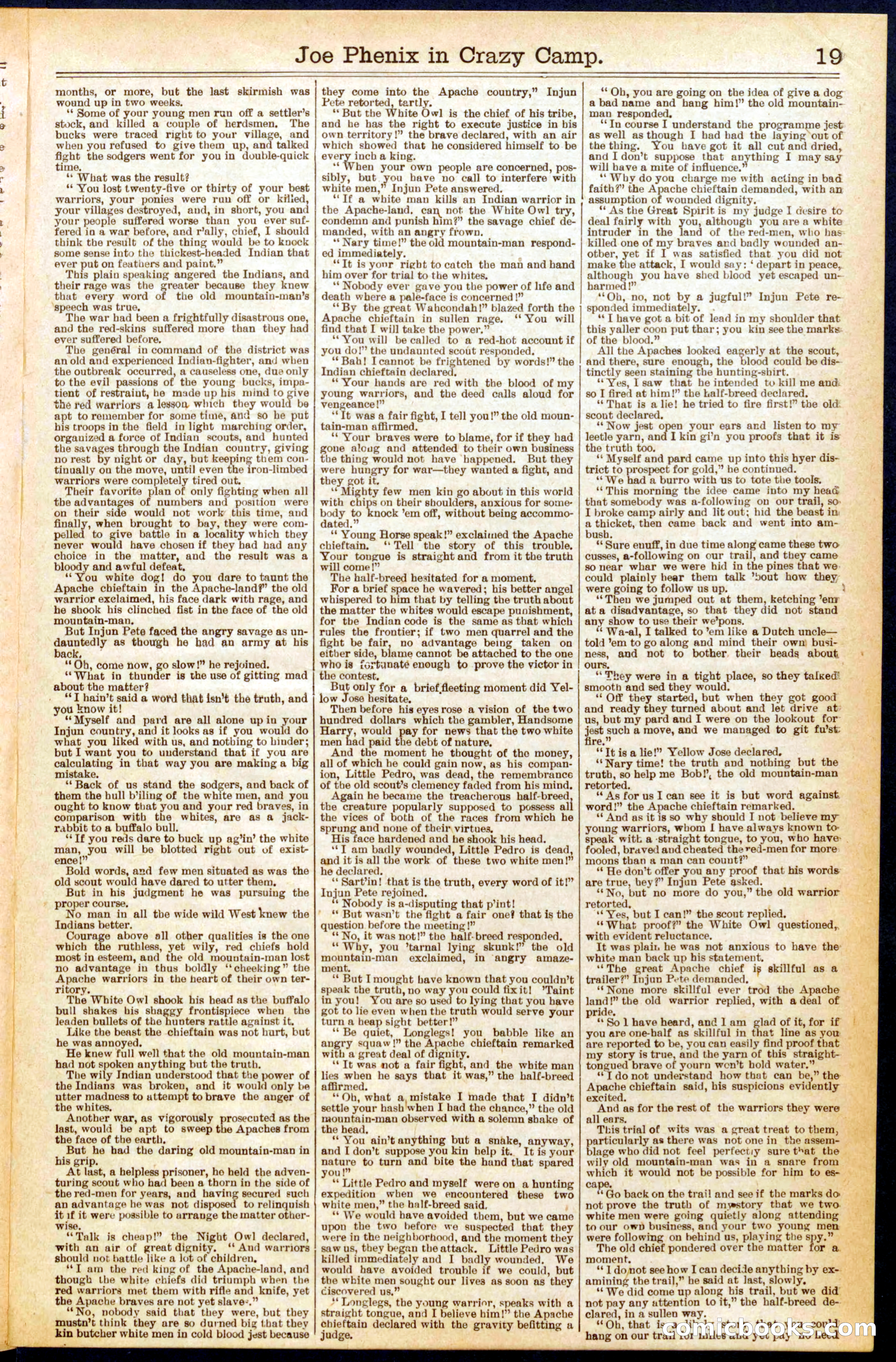 Beadle's New York Dime Library, No. 637 — page 19 of 32