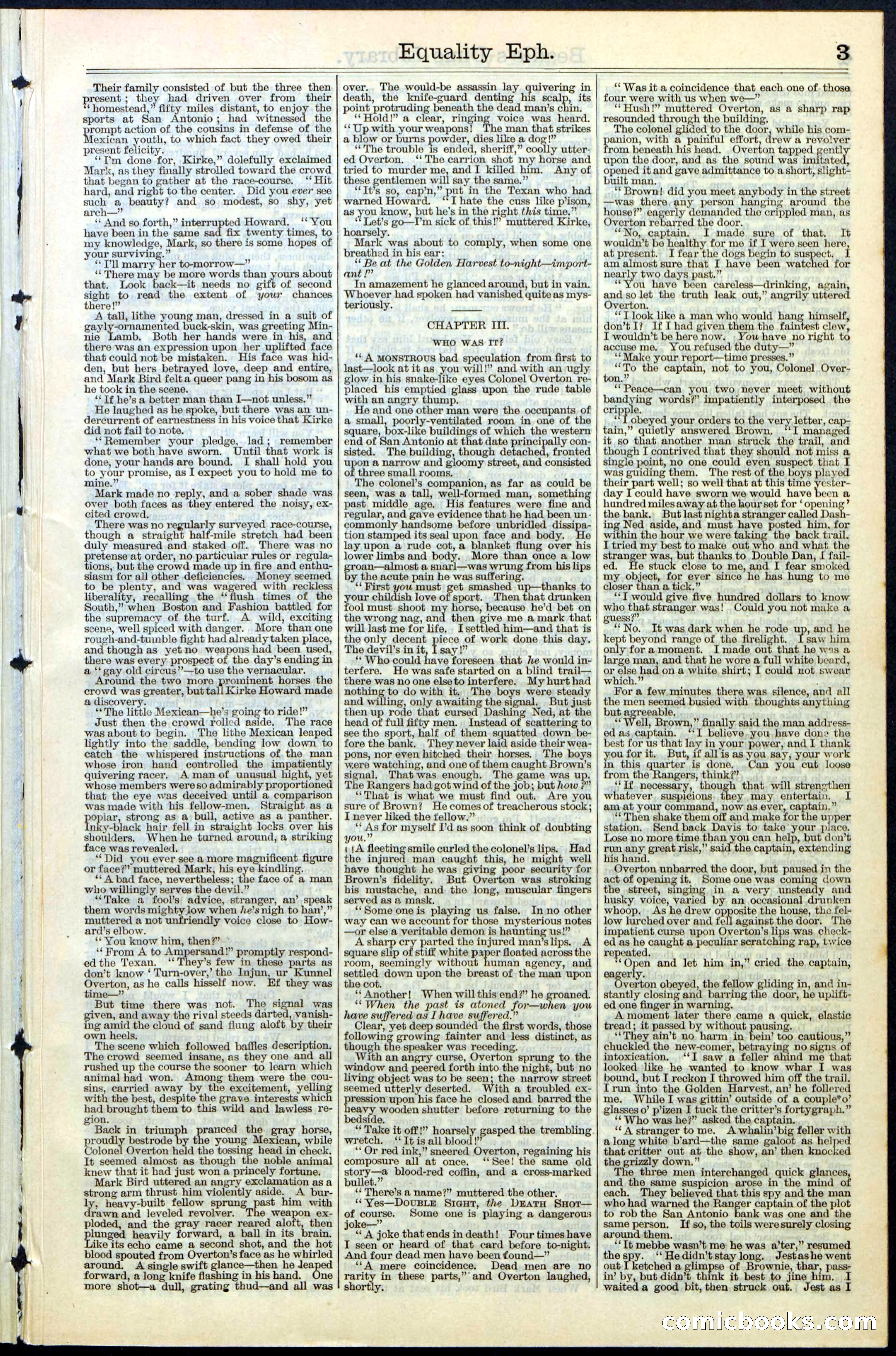 Beadle's New York Dime Library, No. 64 — page 3 of 24