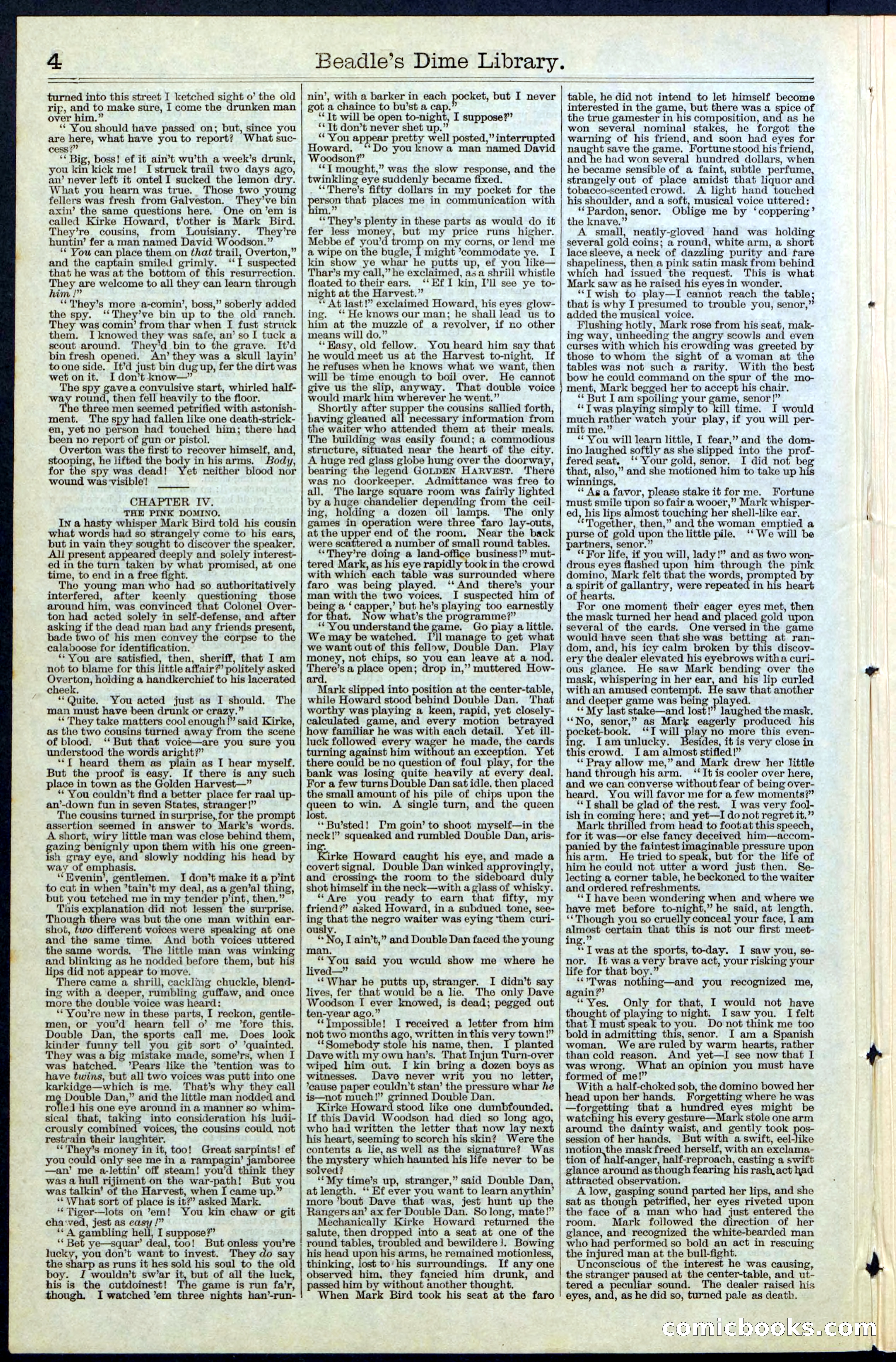 Beadle's New York Dime Library, No. 64 — page 4 of 24