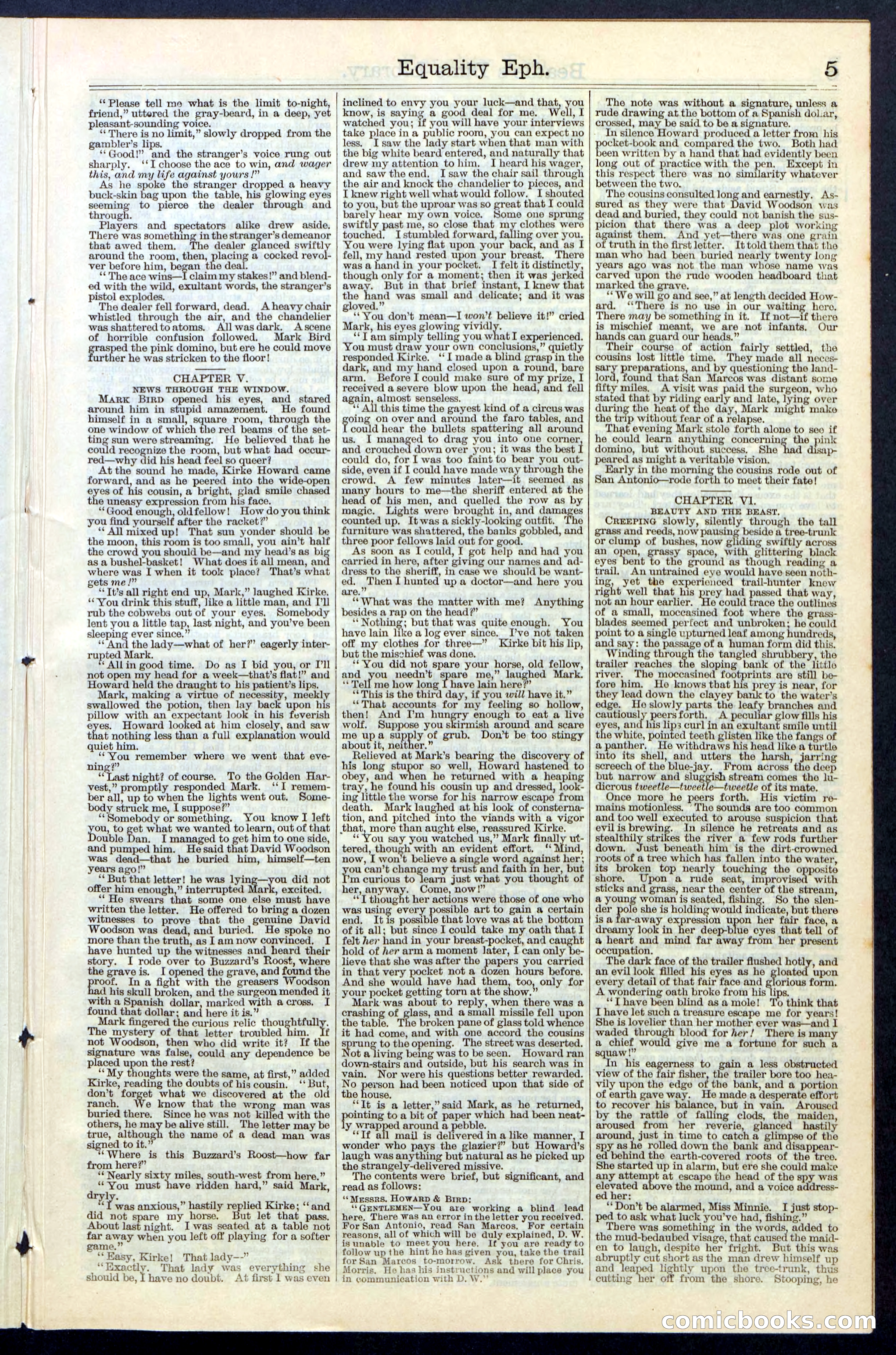 Beadle's New York Dime Library, No. 64 — page 5 of 24