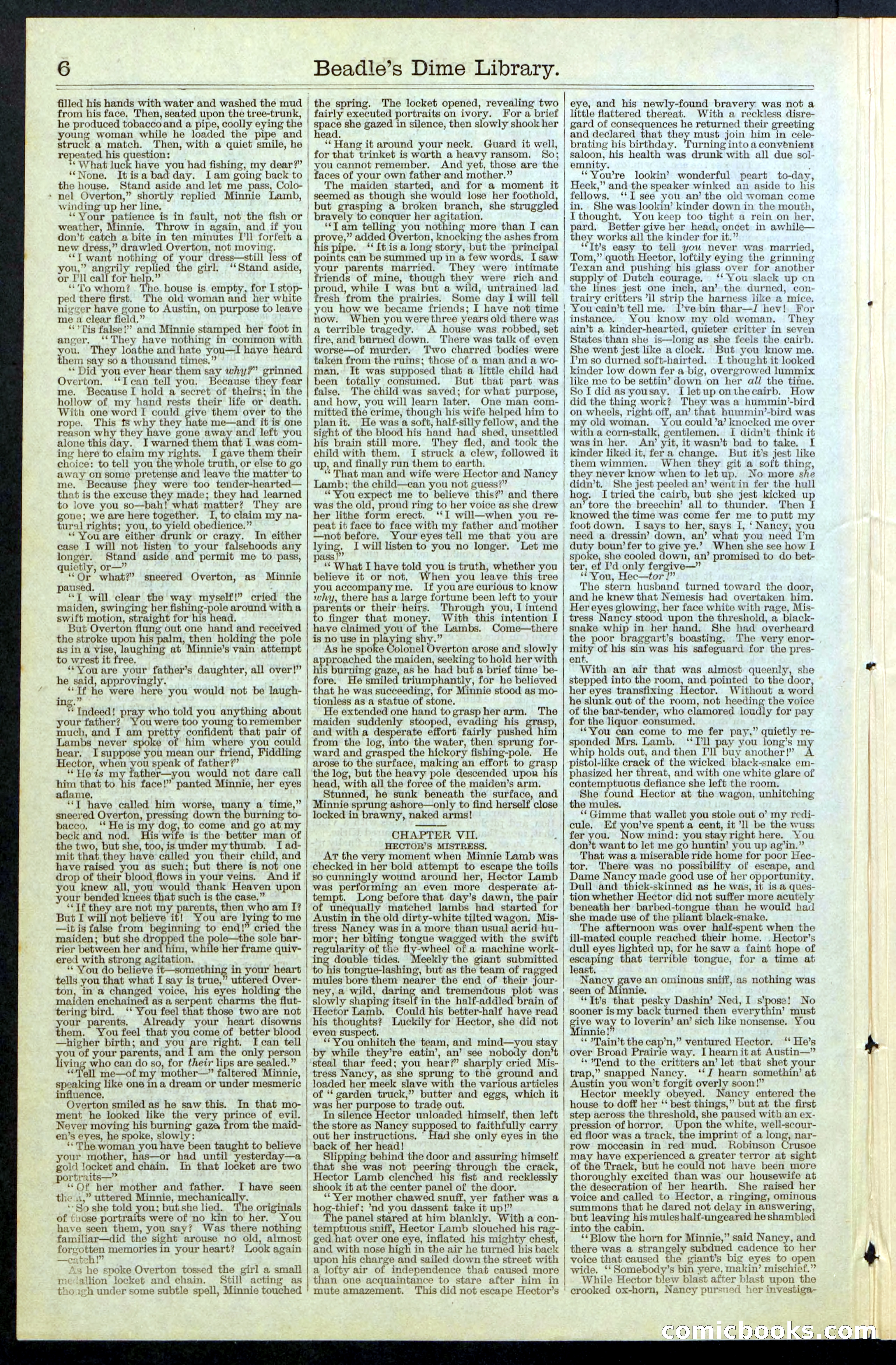 Beadle's New York Dime Library, No. 64 — page 6 of 24