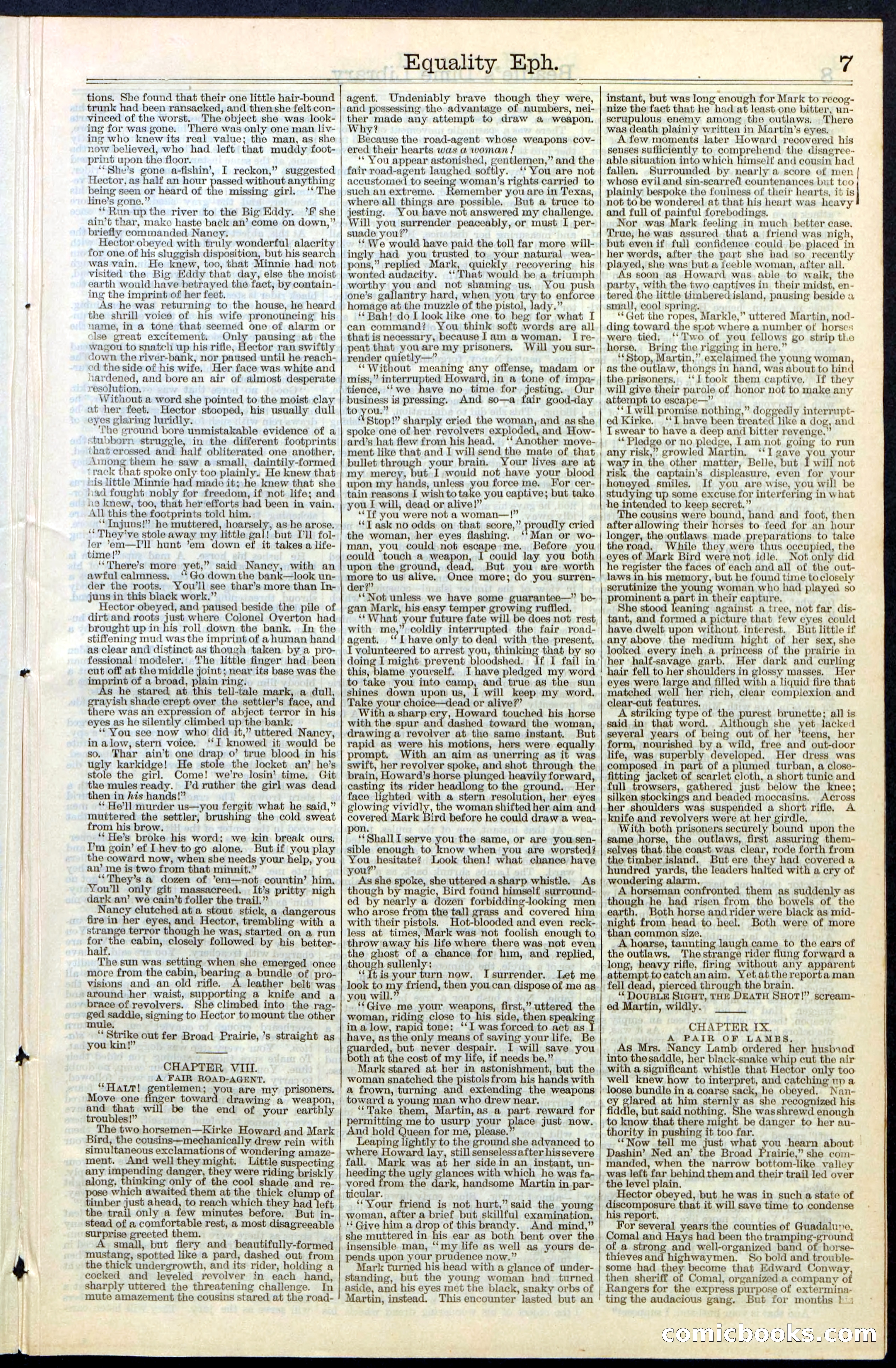 Beadle's New York Dime Library, No. 64 — page 7 of 24