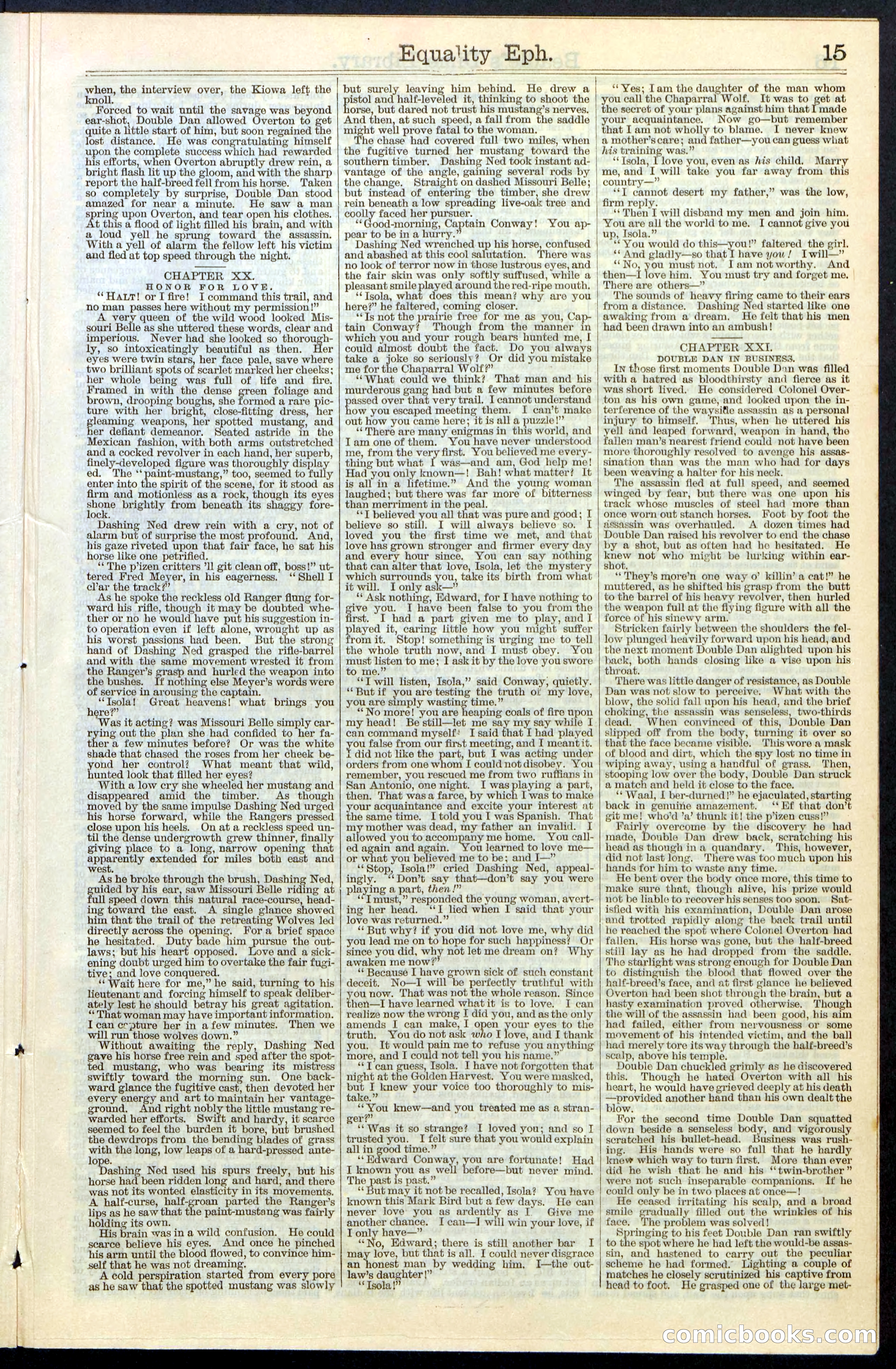 Beadle's New York Dime Library, No. 64 — page 15 of 24