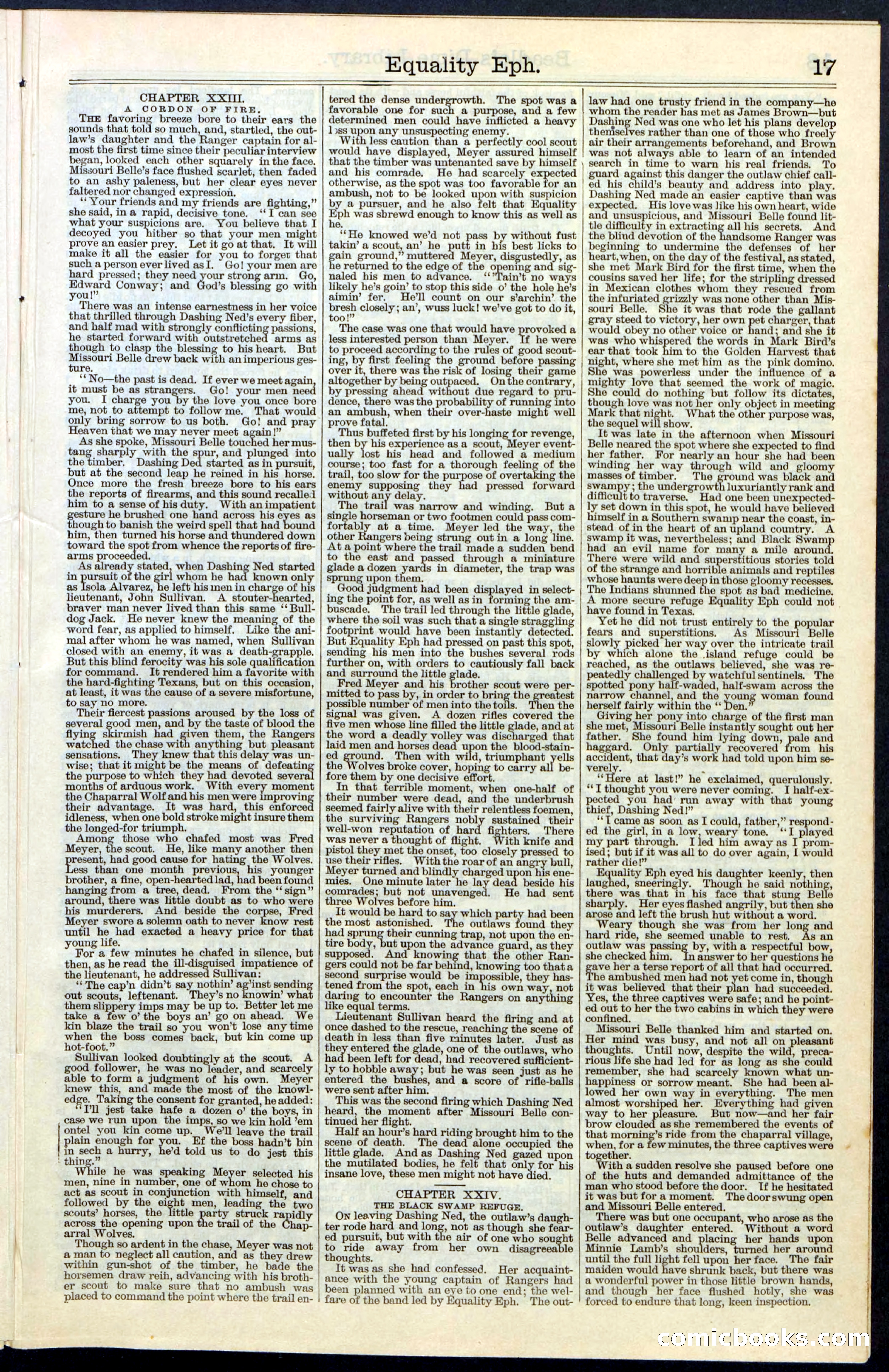 Beadle's New York Dime Library, No. 64 — page 17 of 24