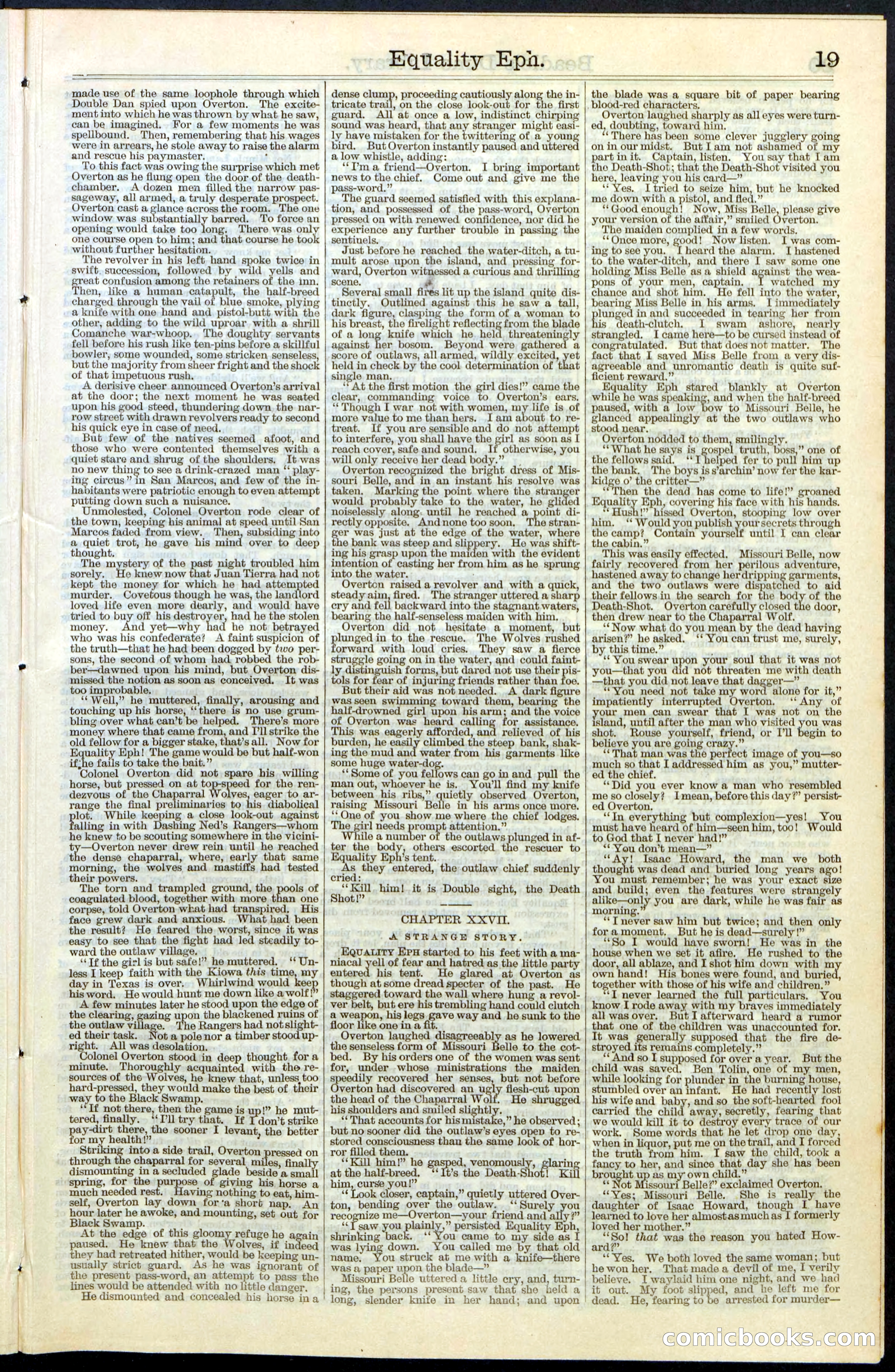 Beadle's New York Dime Library, No. 64 — page 19 of 24