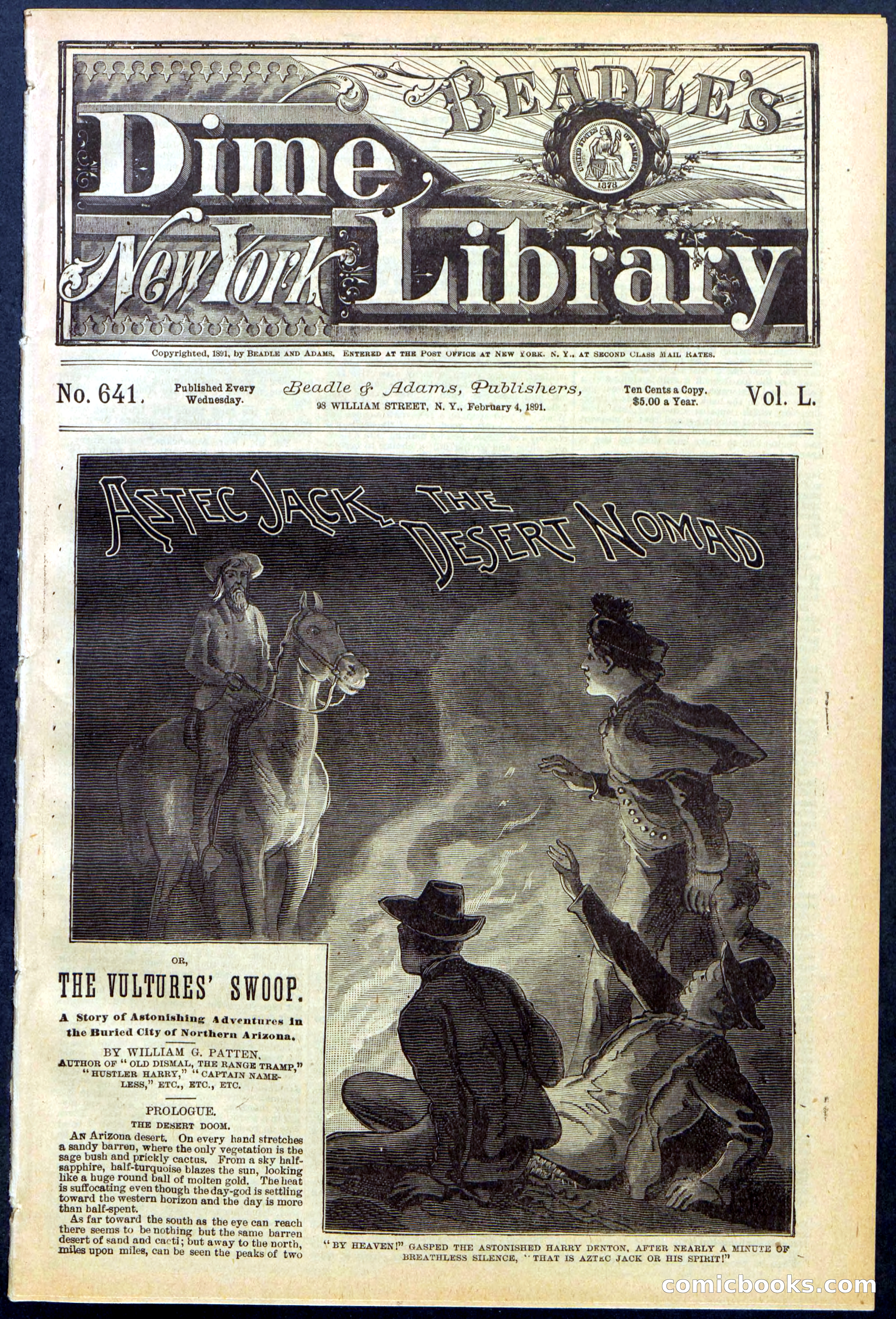 Beadle's Dime Library No. 641 — page 1 of 32
