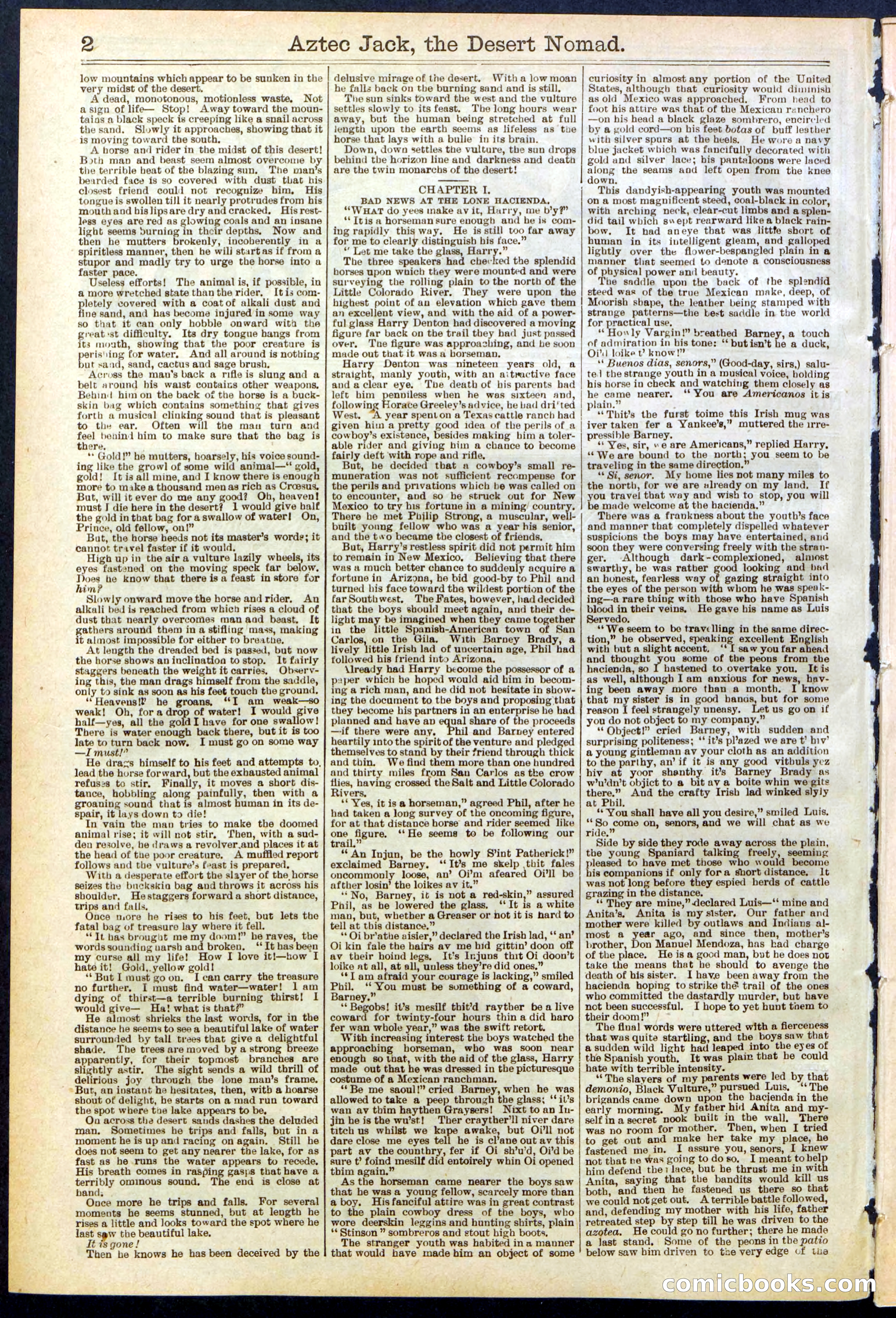 Beadle's Dime Library No. 641 — page 2 of 32