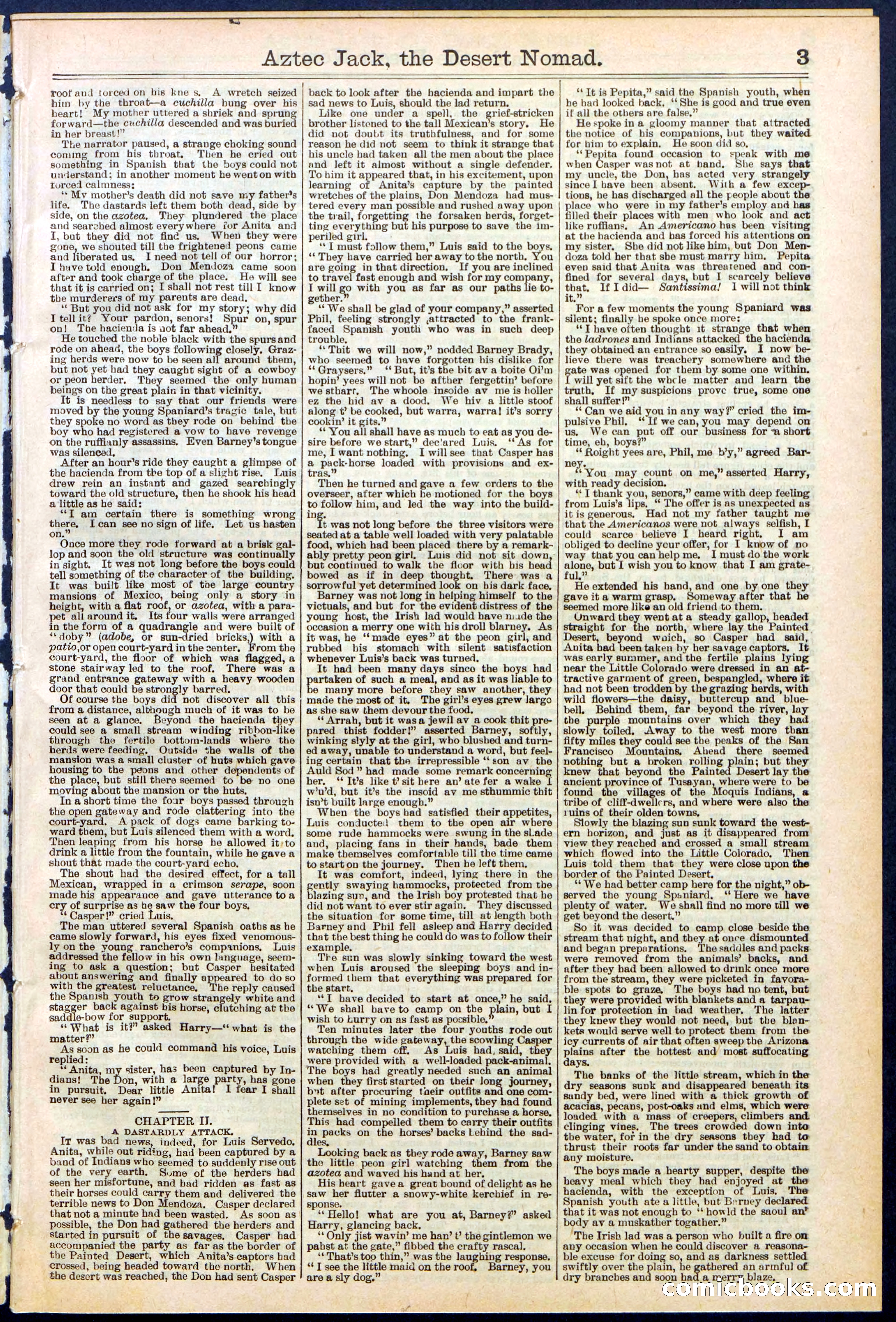 Beadle's Dime Library No. 641 — page 3 of 32