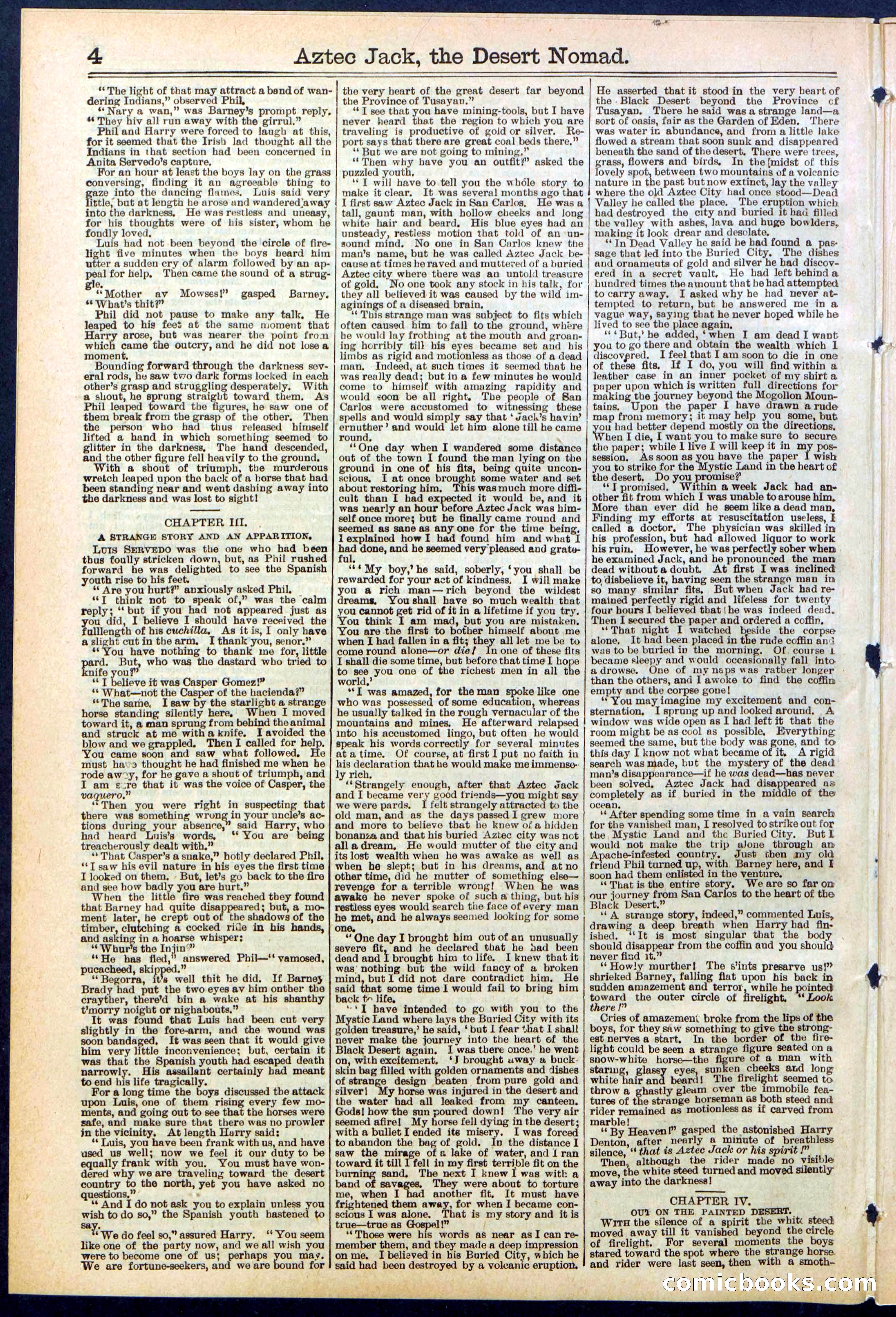 Beadle's Dime Library No. 641 — page 4 of 32