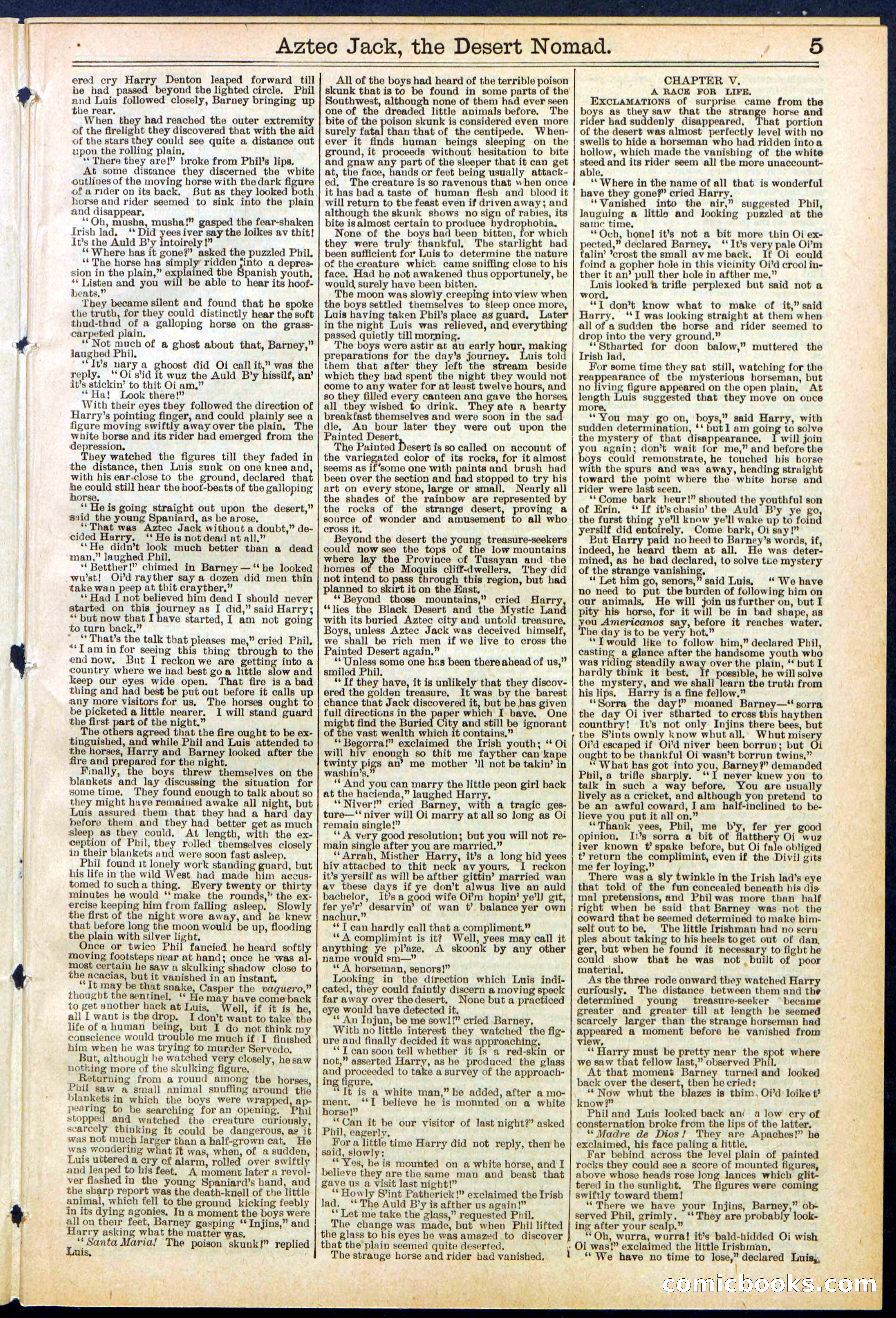 Beadle's Dime Library No. 641 — page 5 of 32