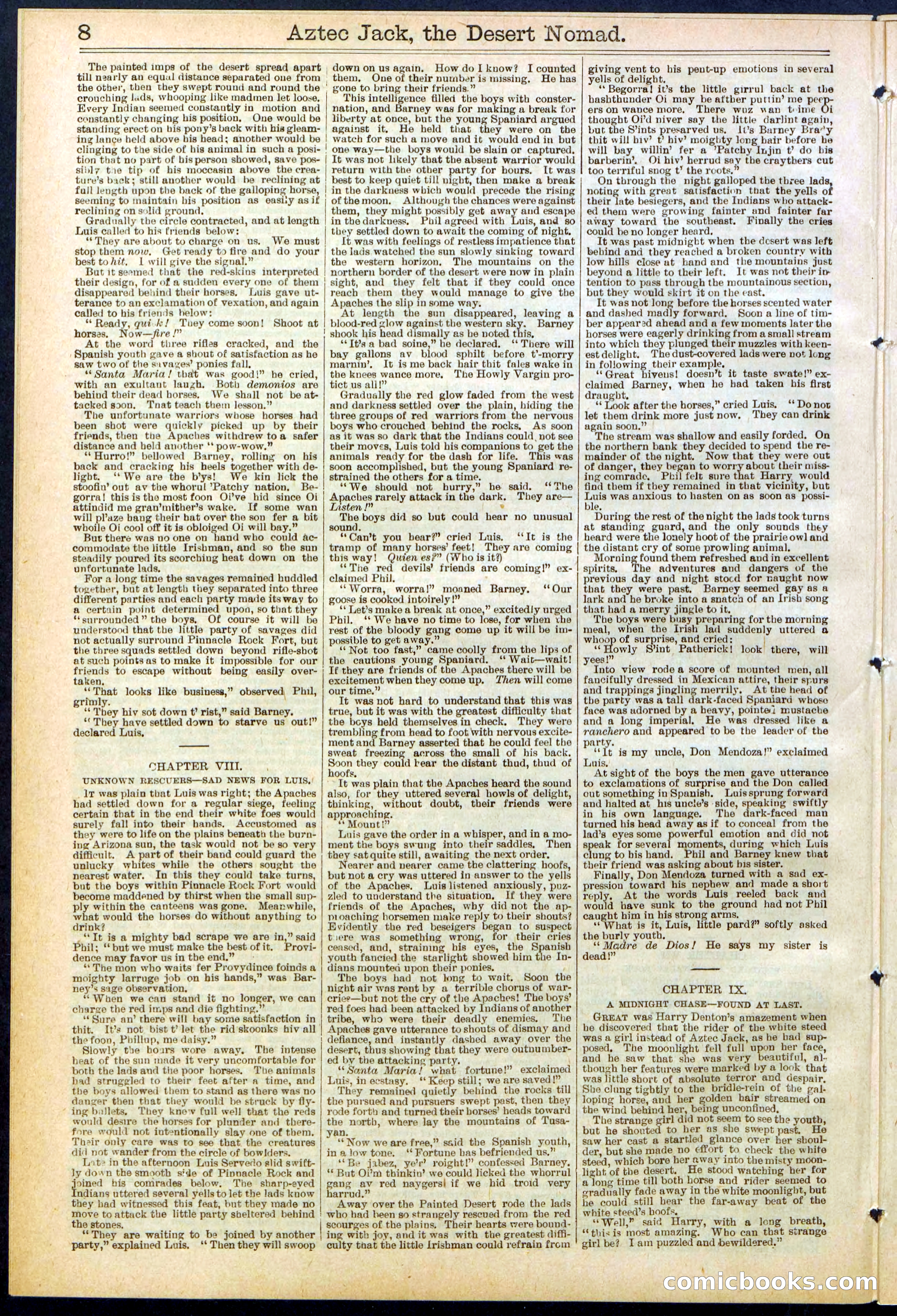 Beadle's Dime Library No. 641 — page 8 of 32