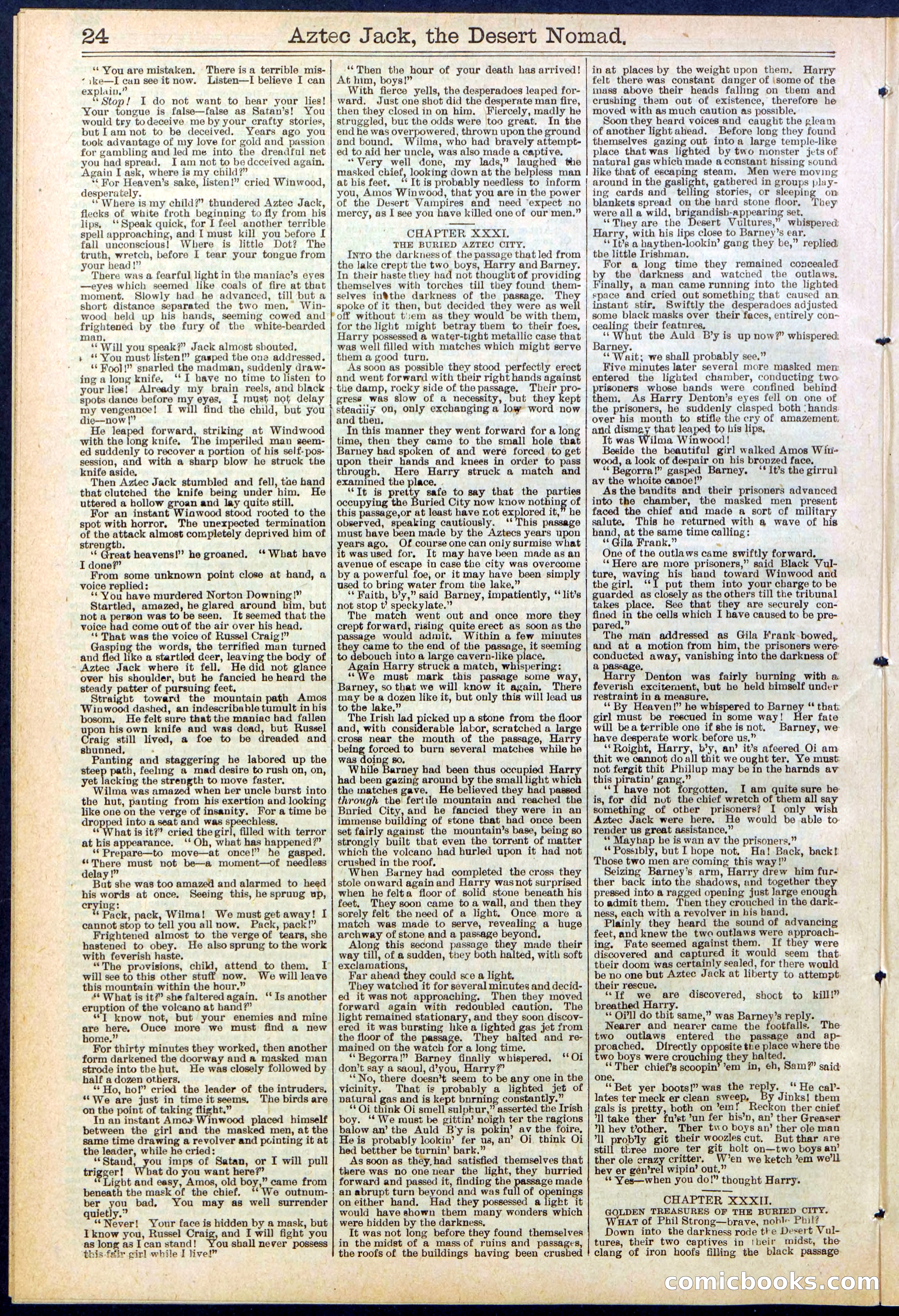 Beadle's Dime Library No. 641 — page 24 of 32