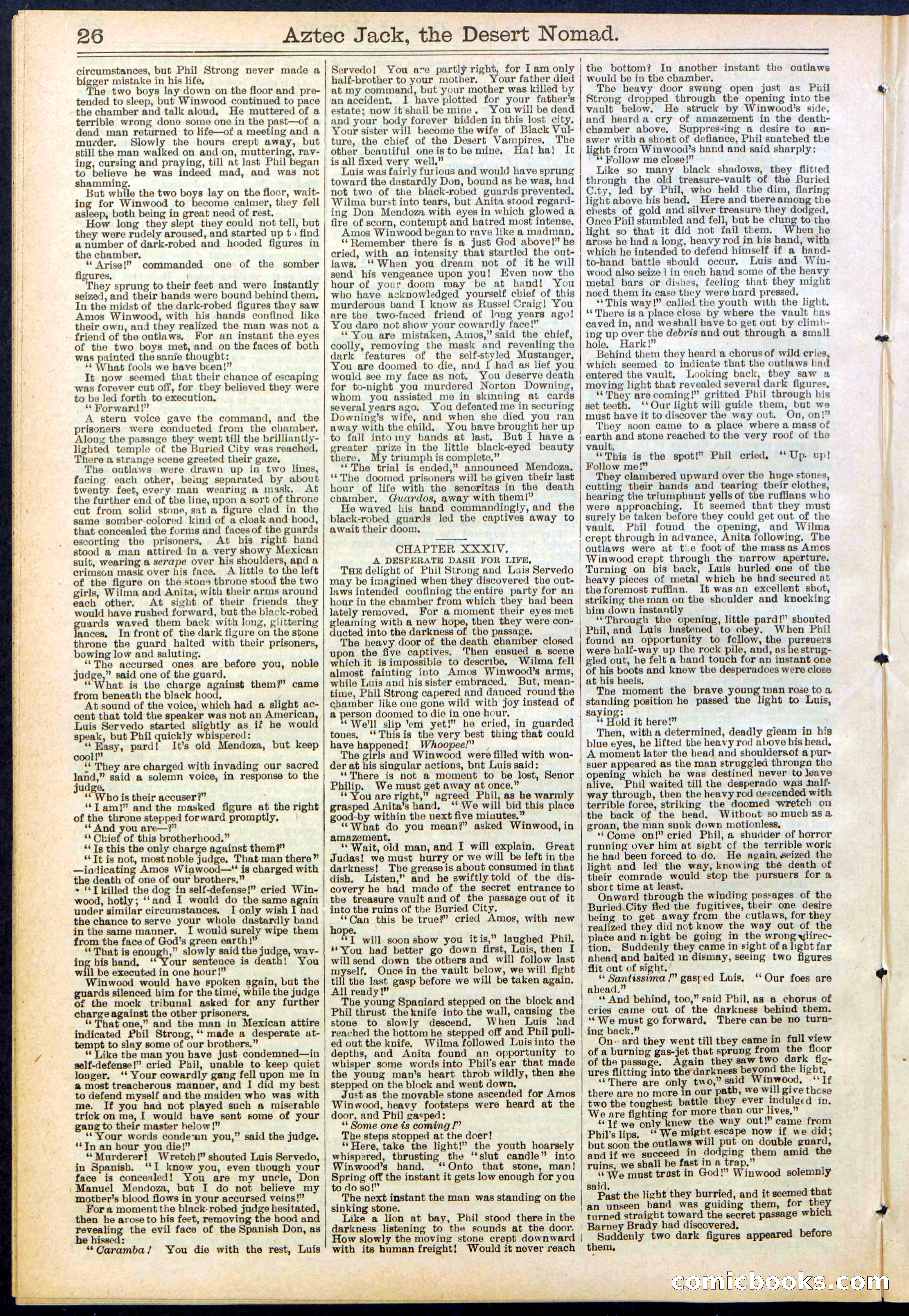 Beadle's Dime Library No. 641 — page 26 of 32