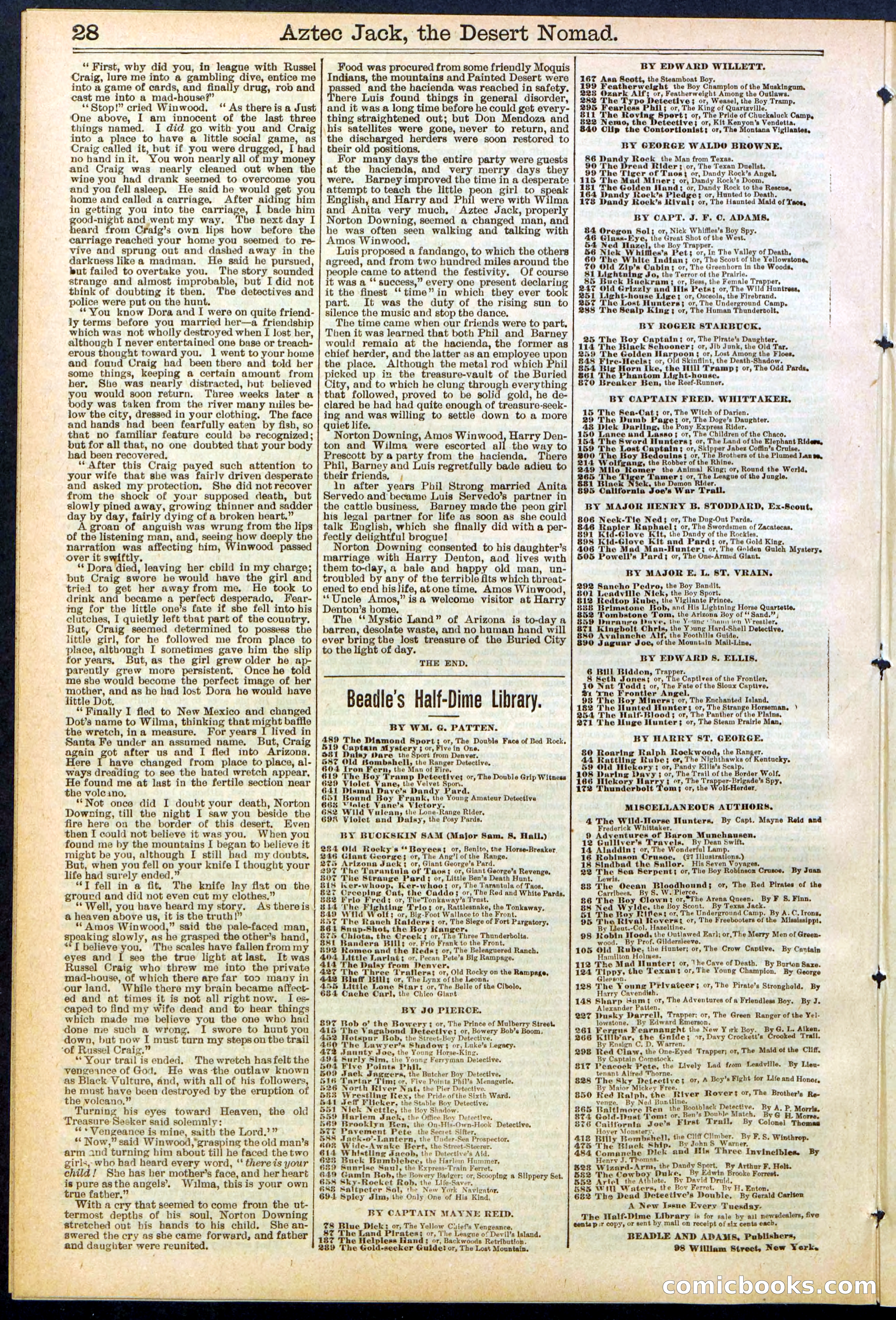 Beadle's Dime Library No. 641 — page 28 of 32