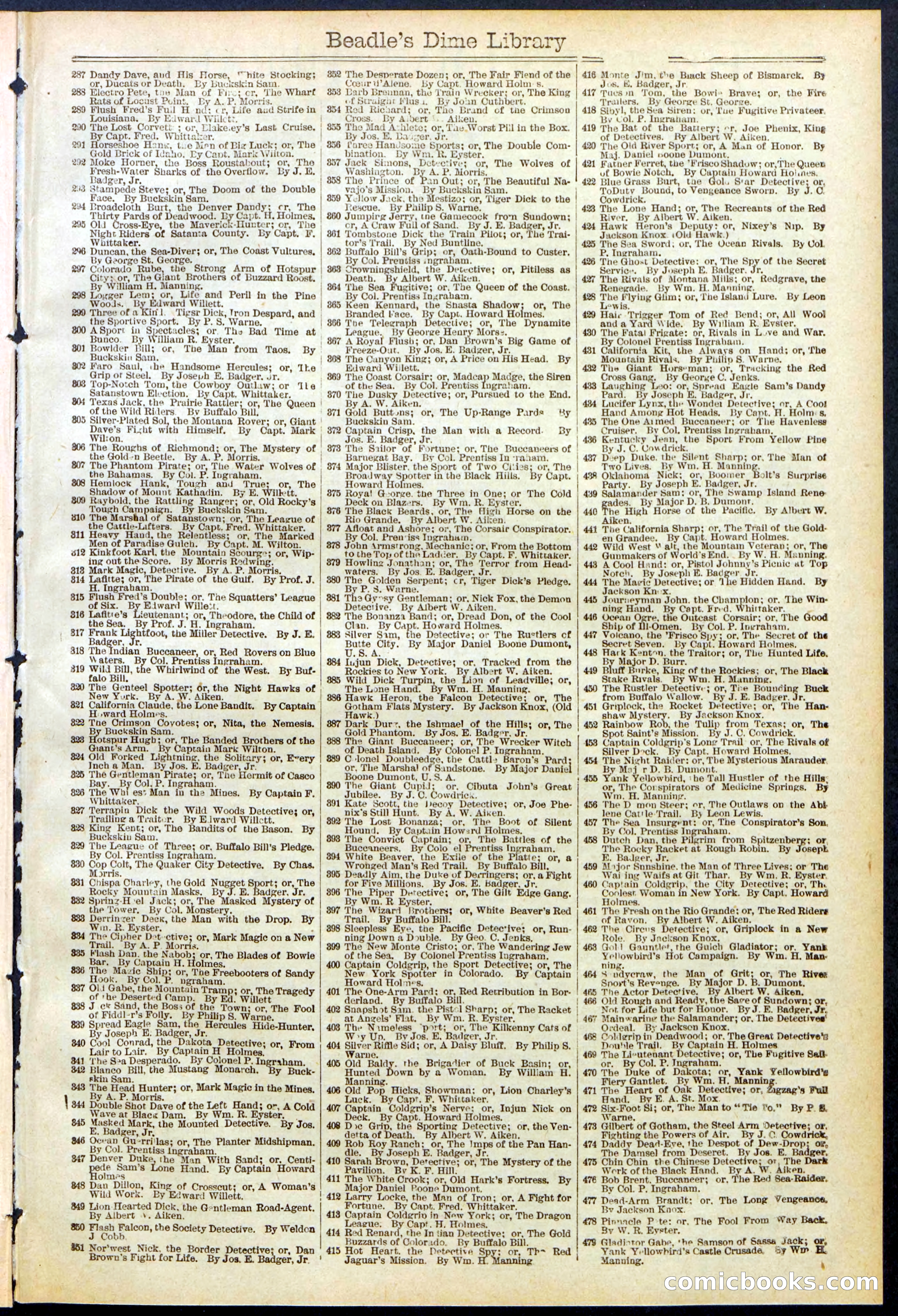 Beadle's Dime Library No. 641 — page 31 of 32