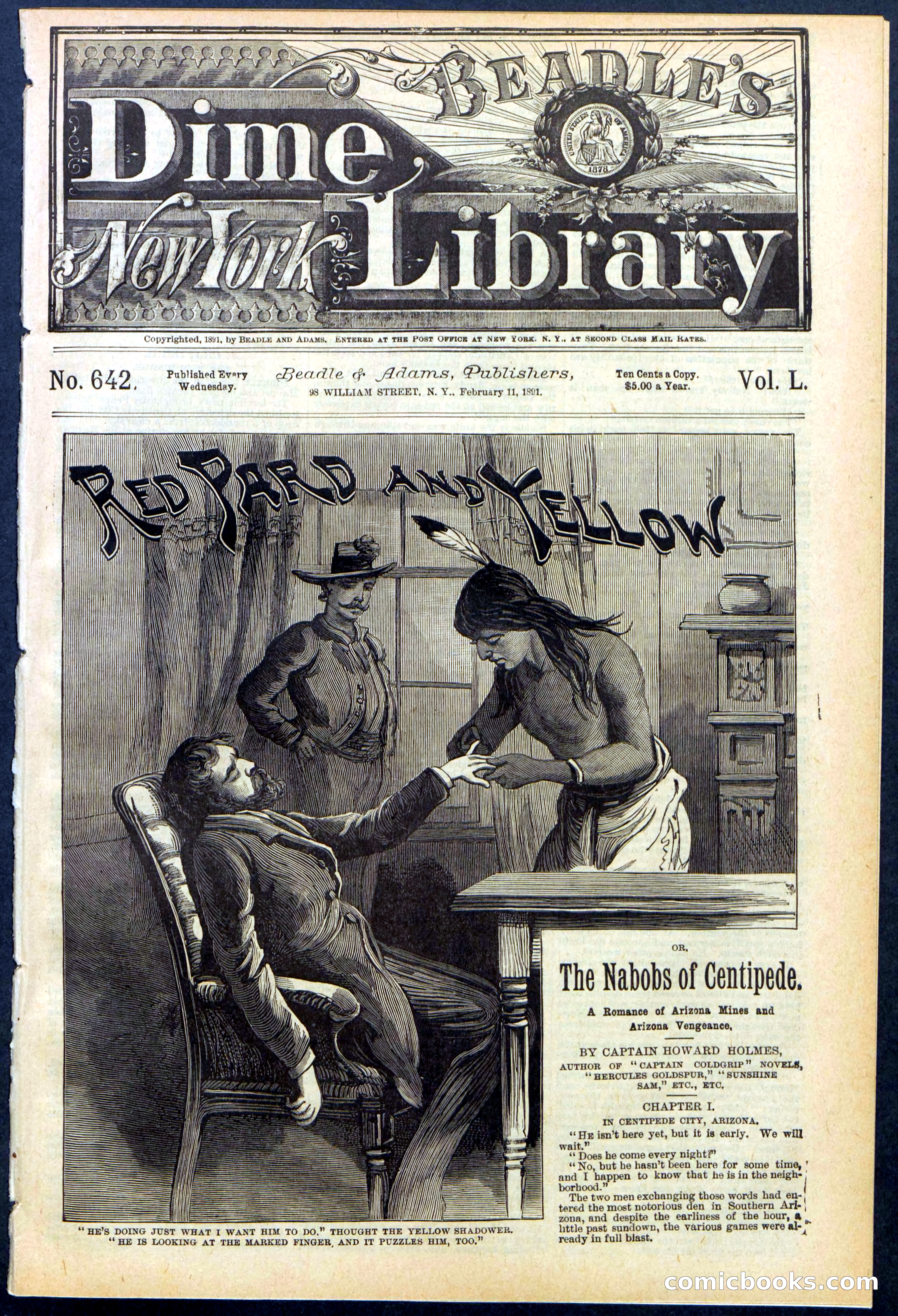 Beadle's Dime Library No. 642 — page 1 of 32