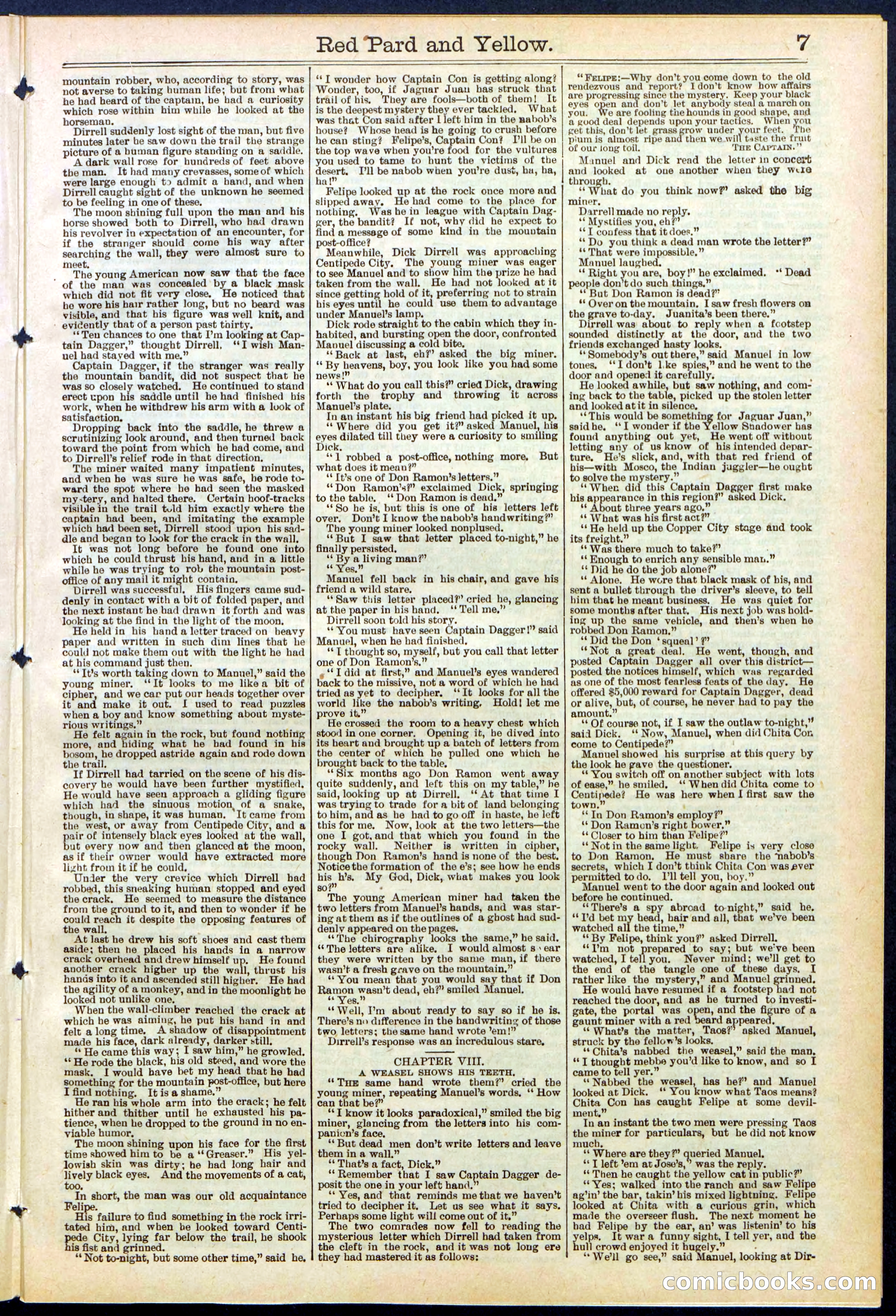 Beadle's Dime Library No. 642 — page 7 of 32