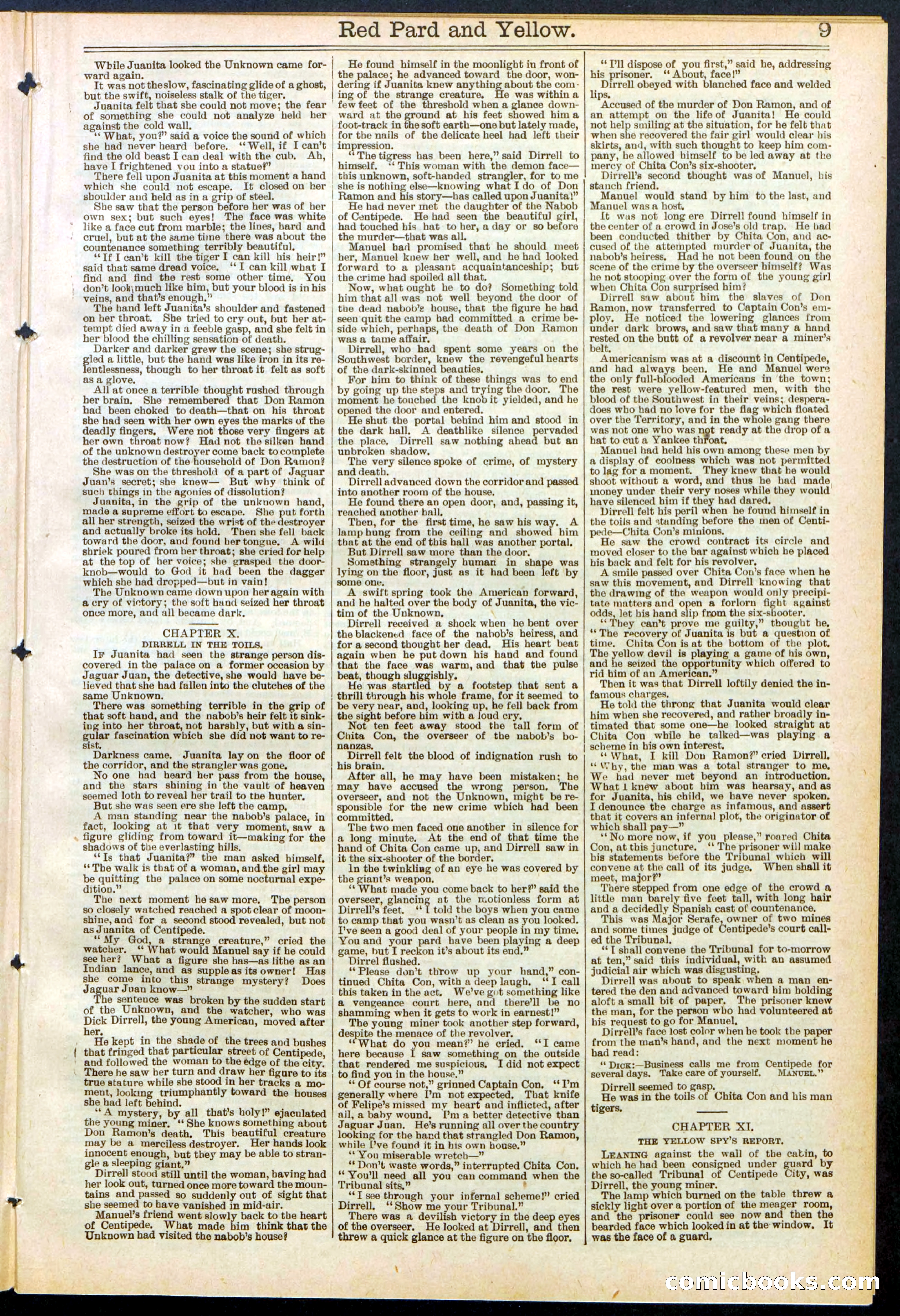 Beadle's Dime Library No. 642 — page 9 of 32