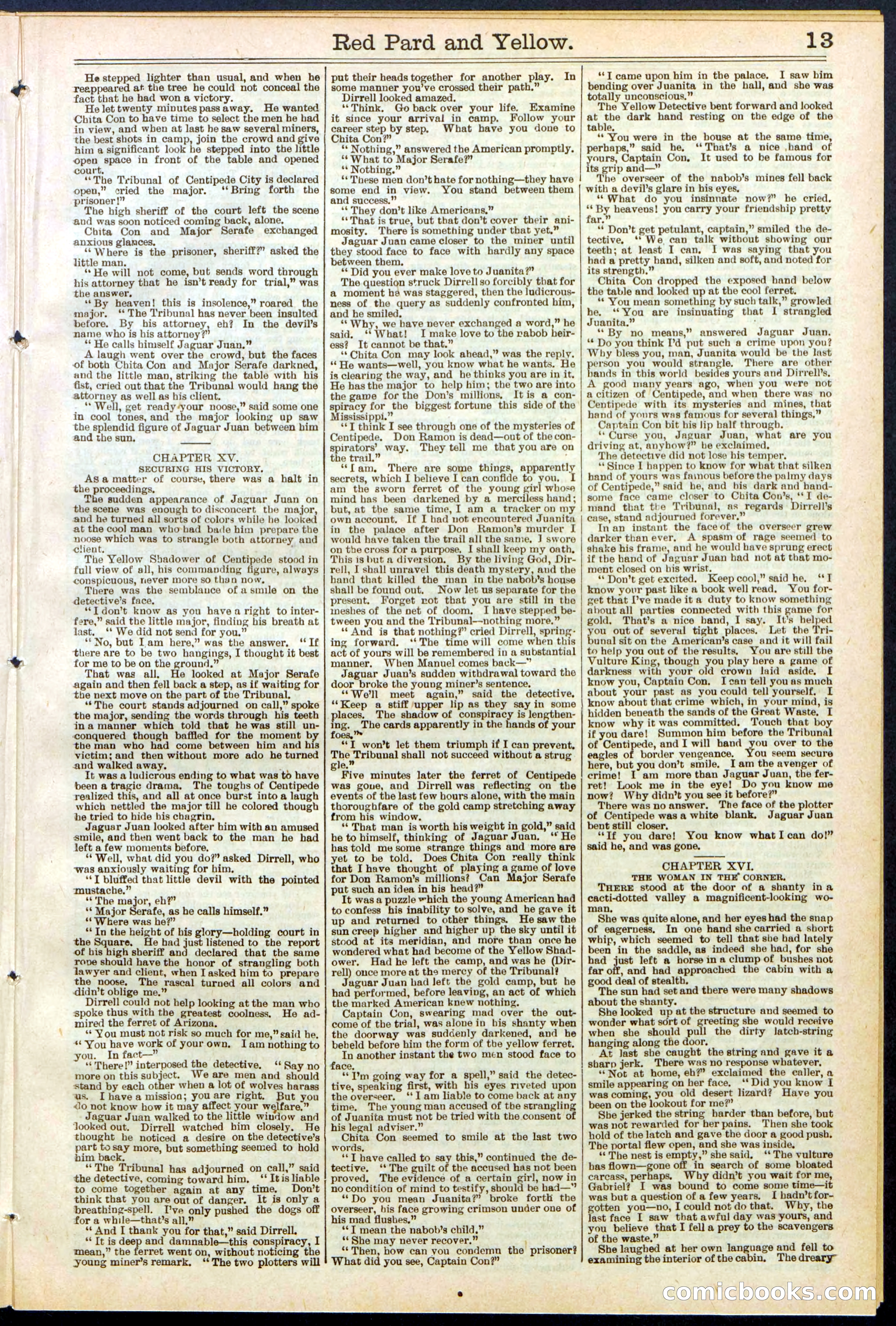 Beadle's Dime Library No. 642 — page 13 of 32
