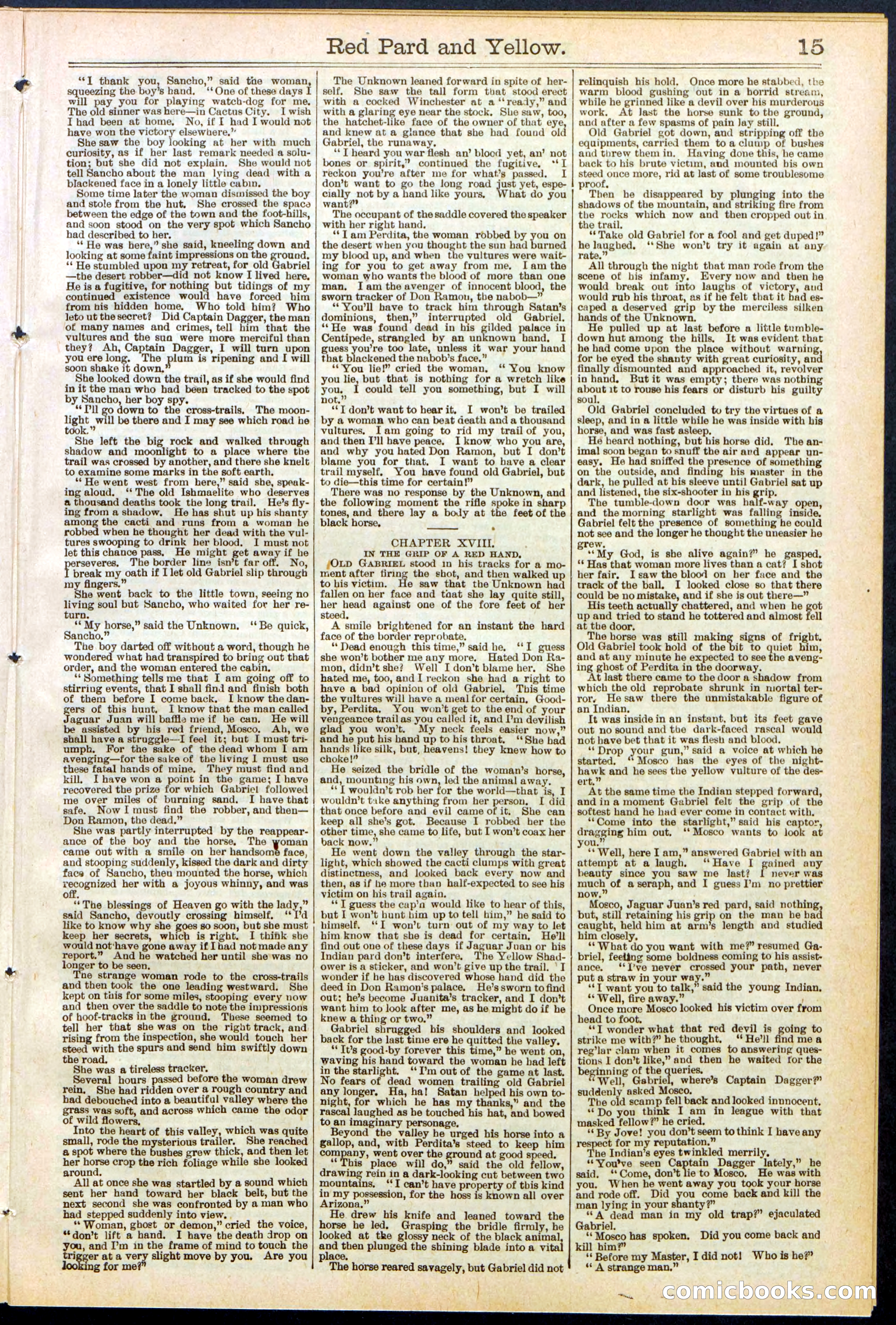 Beadle's Dime Library No. 642 — page 15 of 32