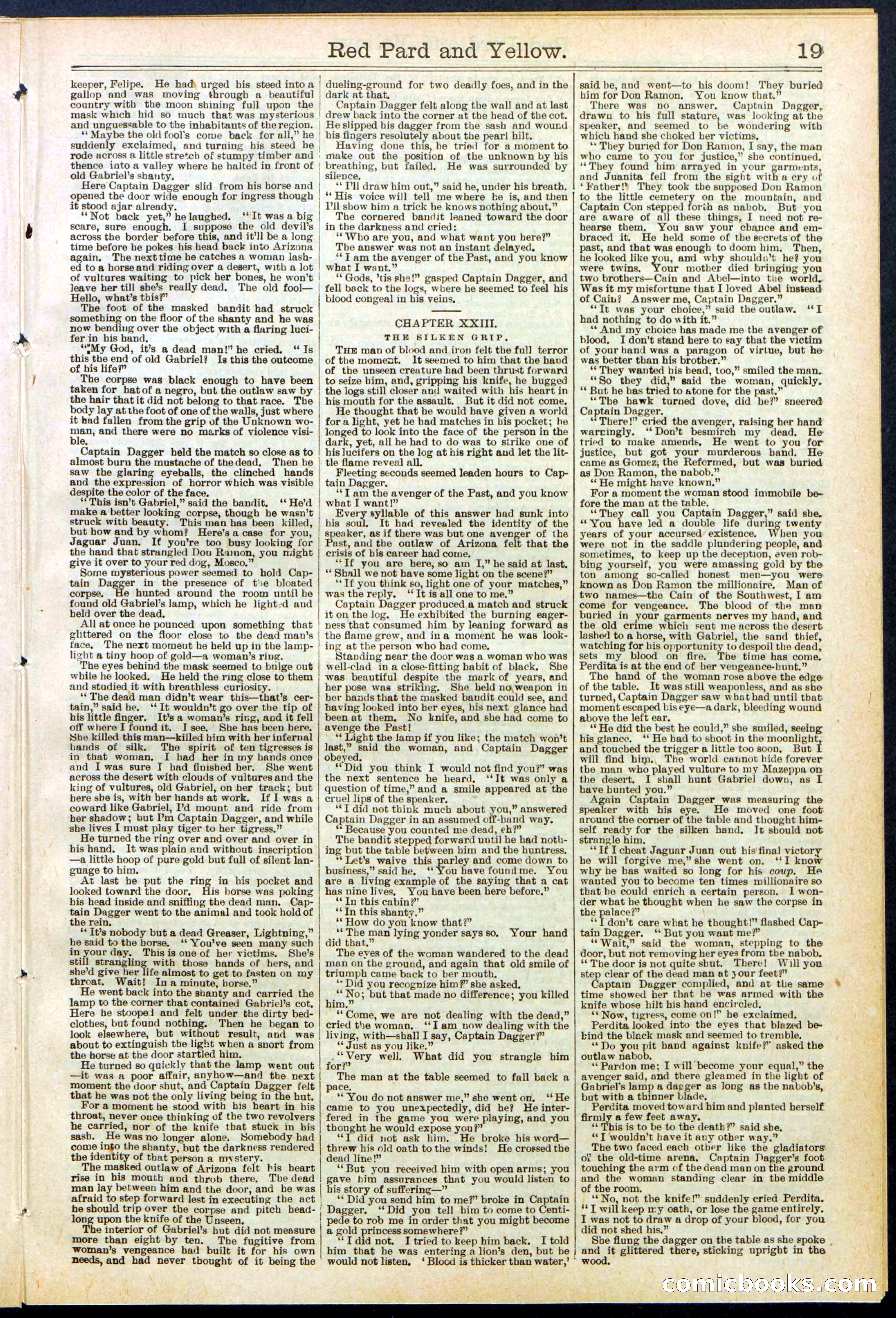 Beadle's Dime Library No. 642 — page 19 of 32