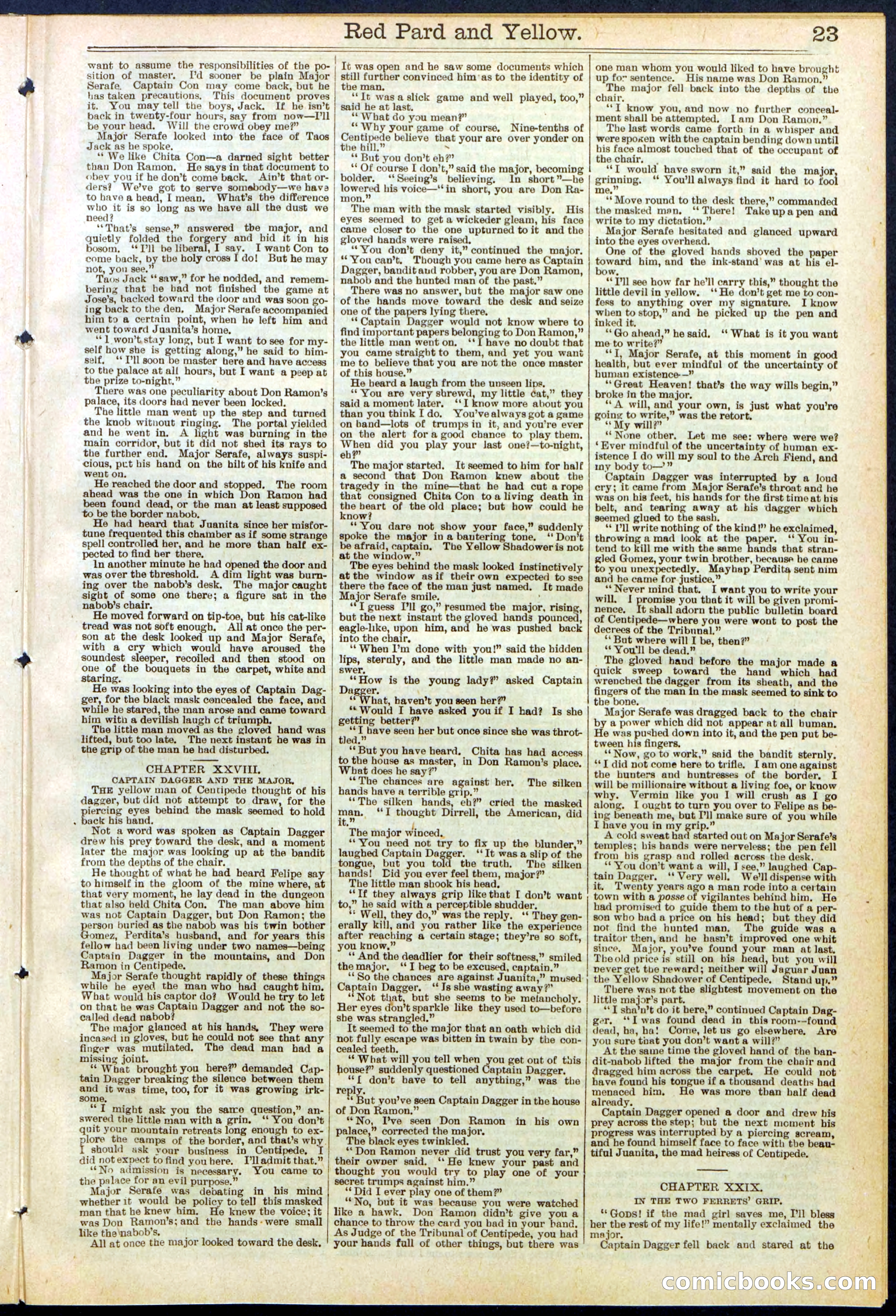 Beadle's Dime Library No. 642 — page 23 of 32