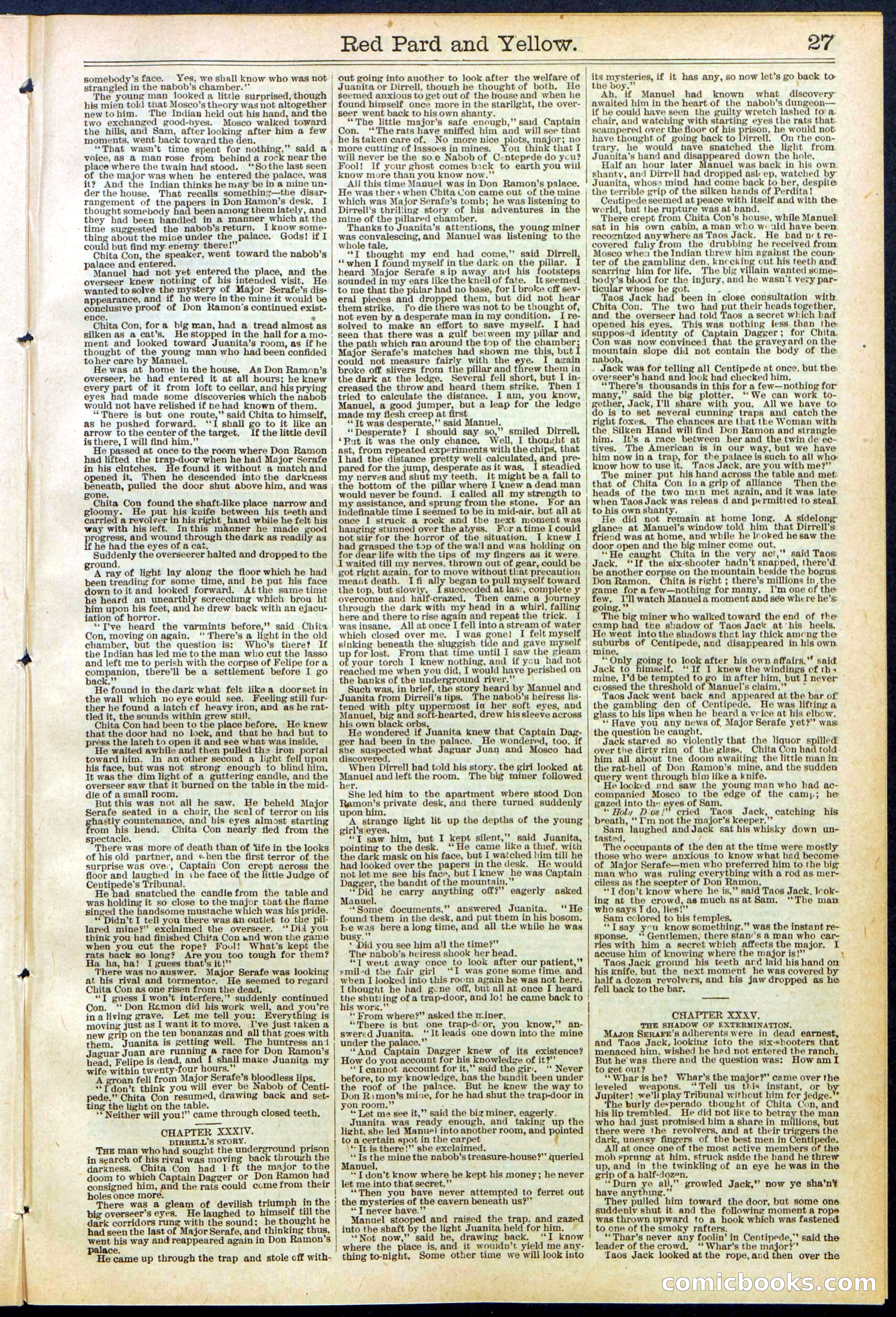 Beadle's Dime Library No. 642 — page 27 of 32