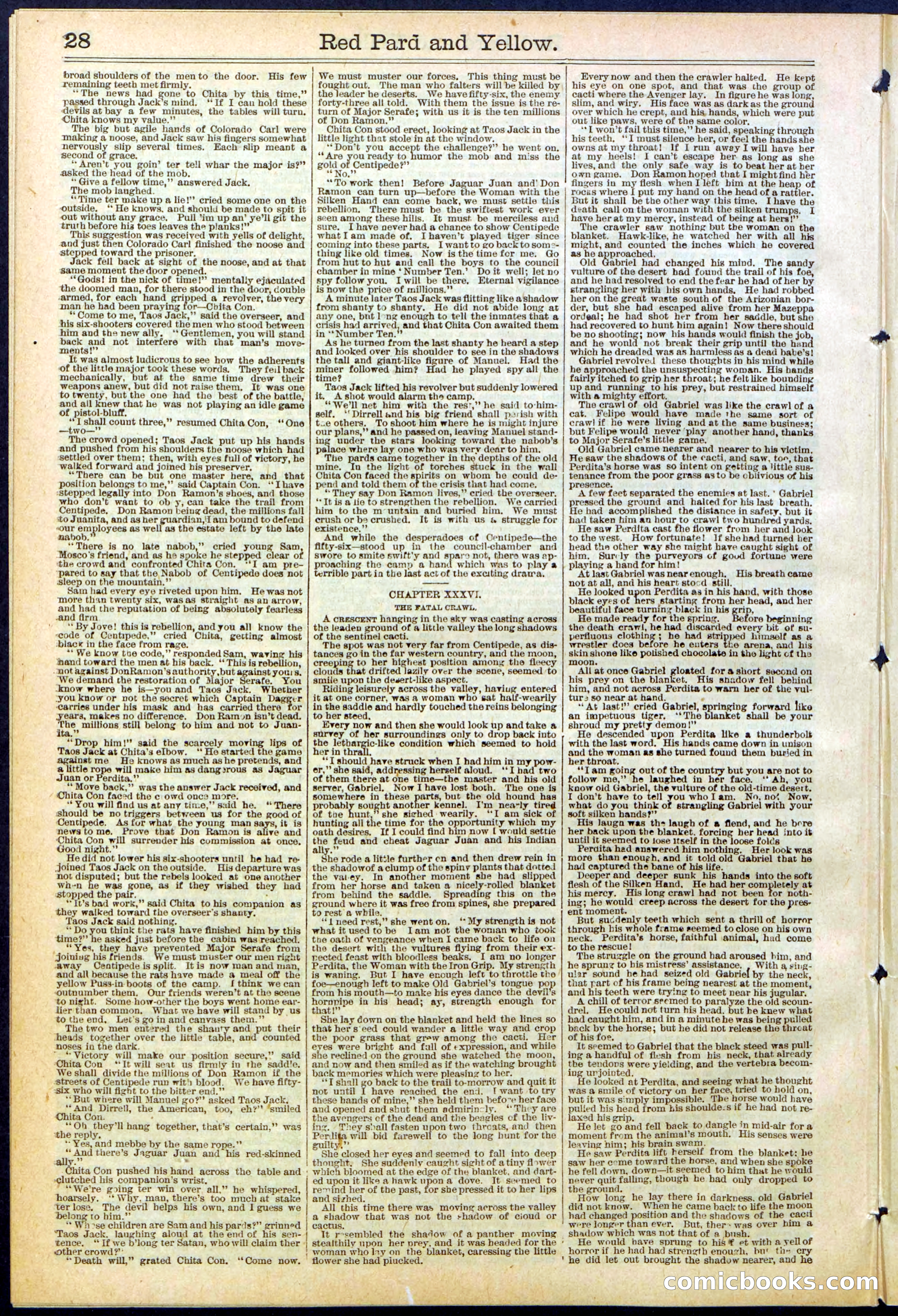 Beadle's Dime Library No. 642 — page 28 of 32