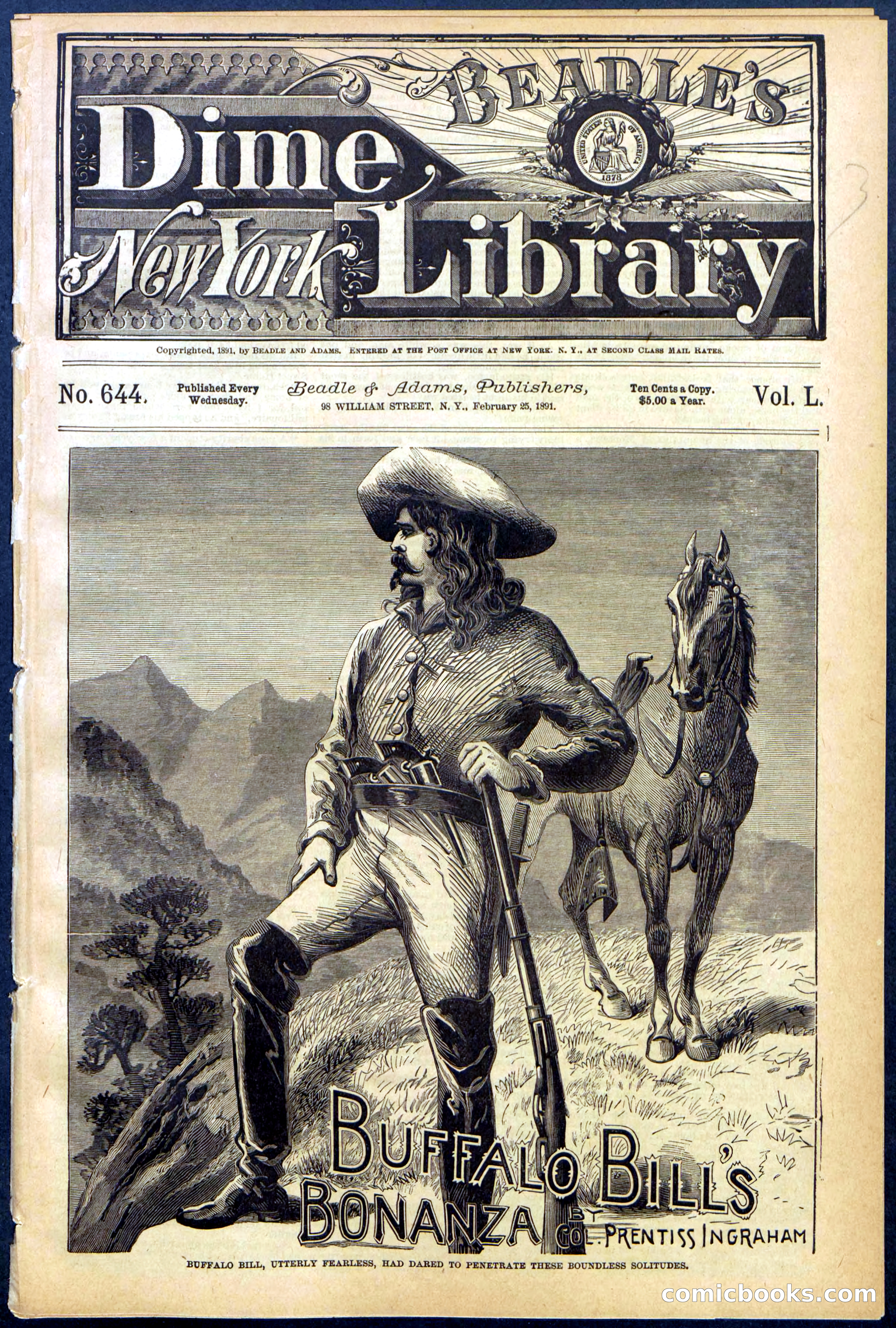 Beadle's Dime Library No. 644 — page 1 of 32