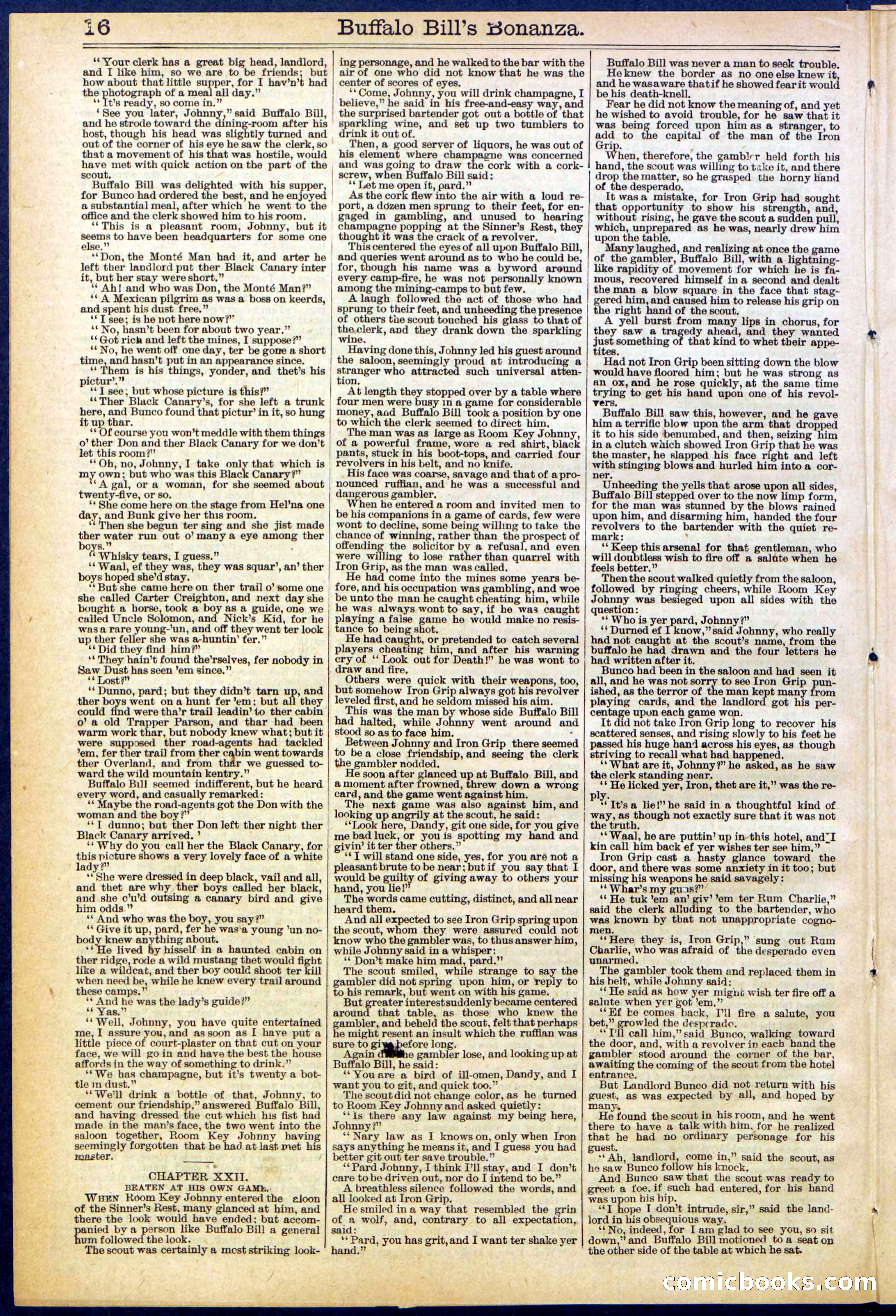 Beadle's Dime Library No. 644 — page 16 of 32