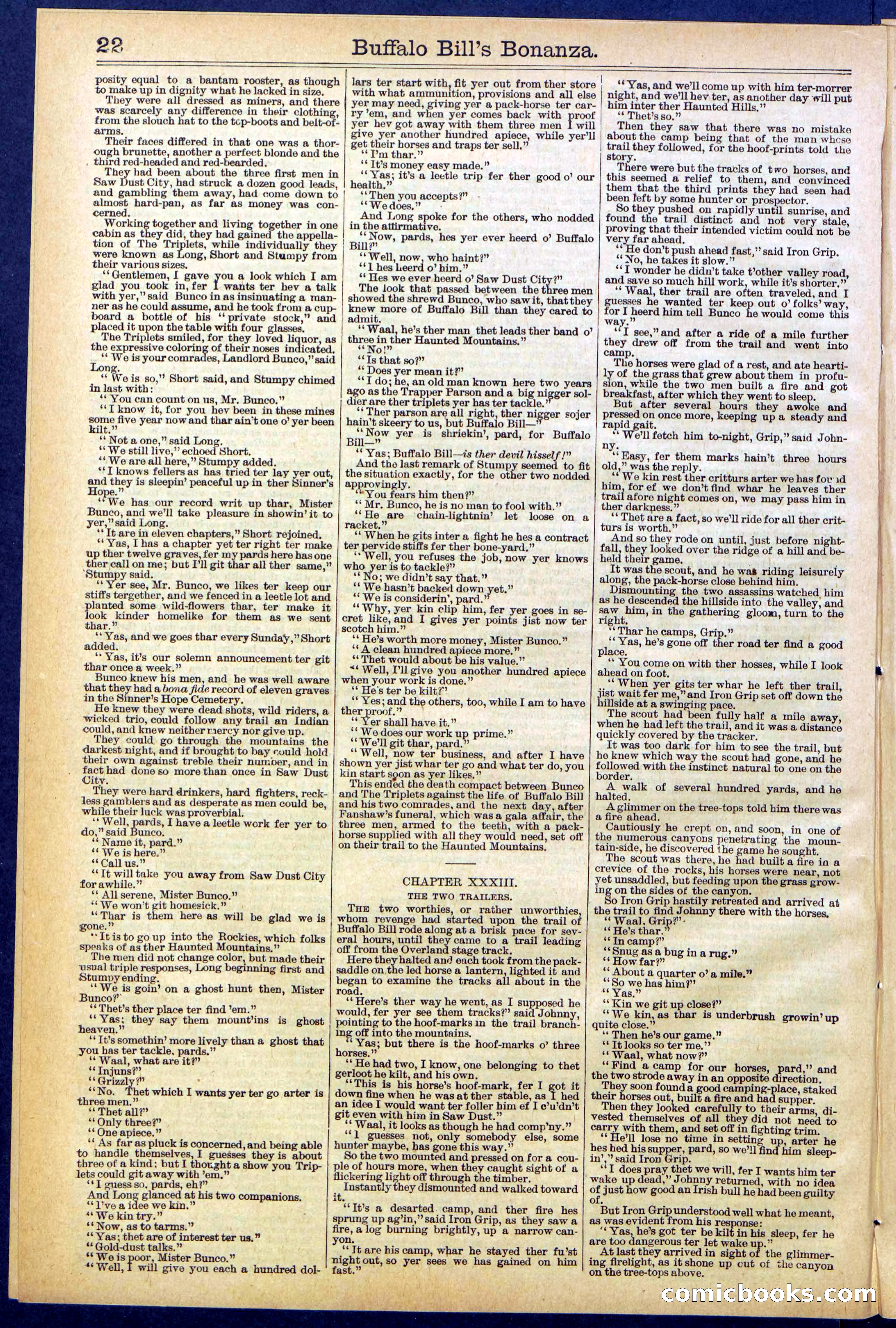 Beadle's Dime Library No. 644 — page 22 of 32