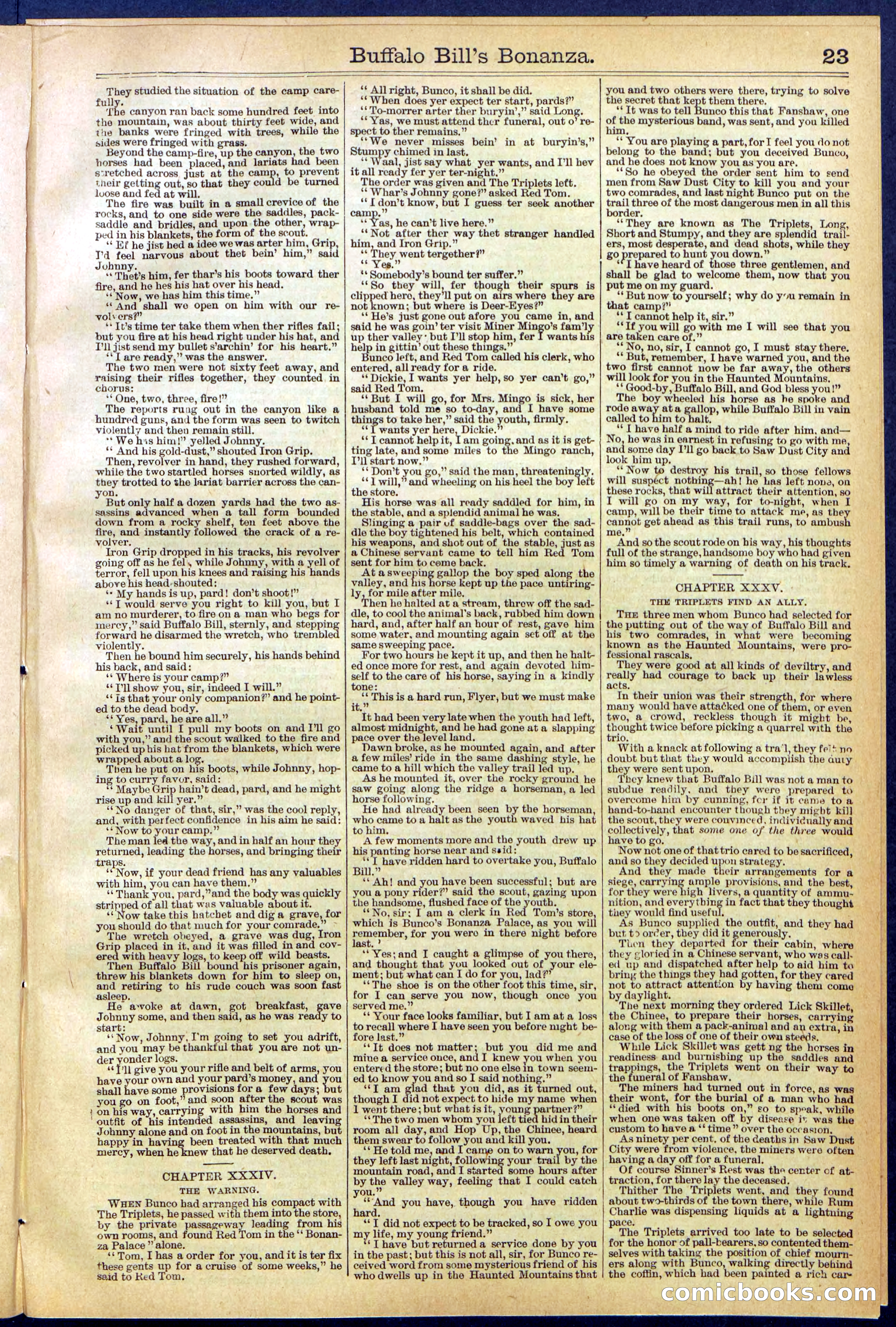 Beadle's Dime Library No. 644 — page 23 of 32