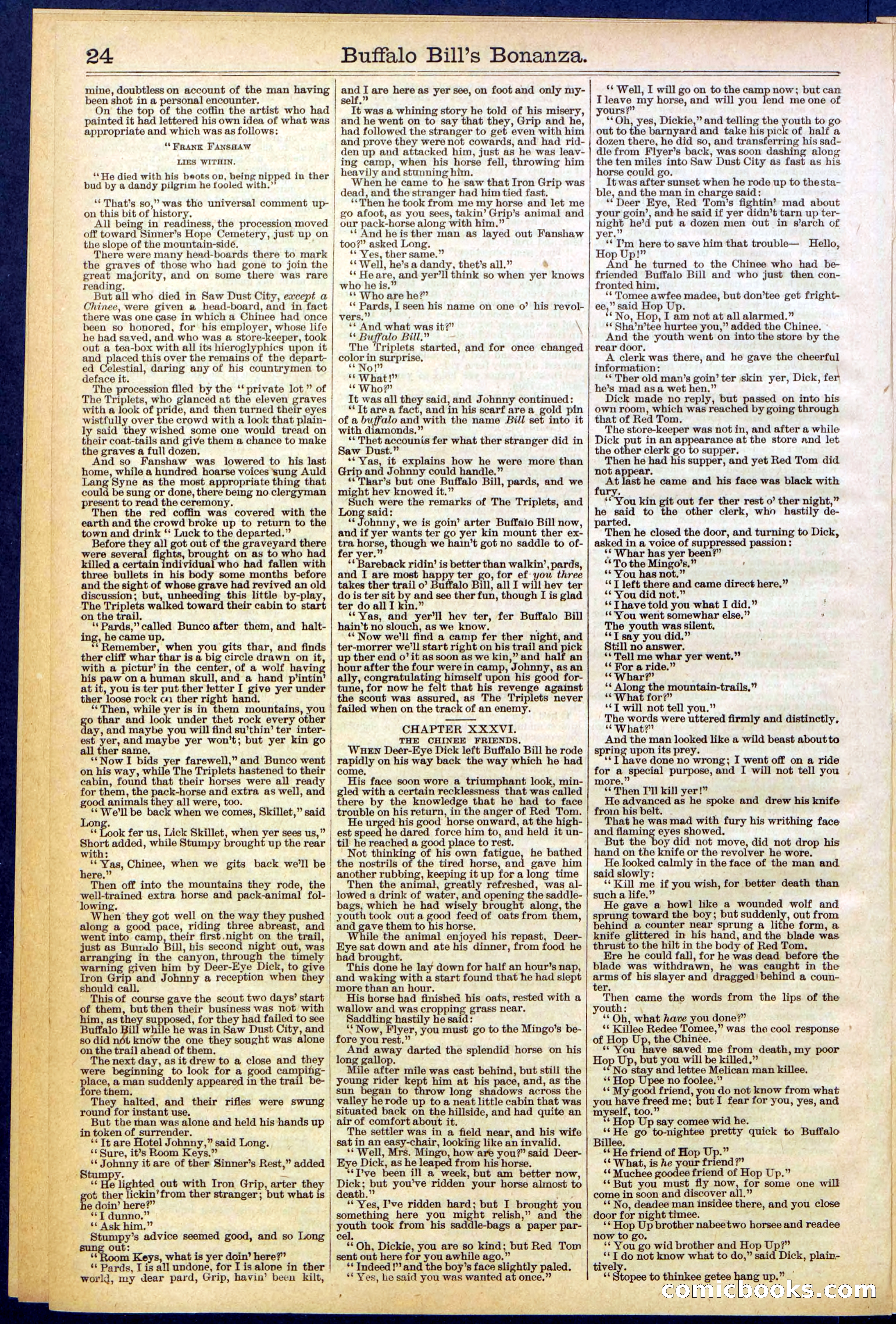 Beadle's Dime Library No. 644 — page 24 of 32