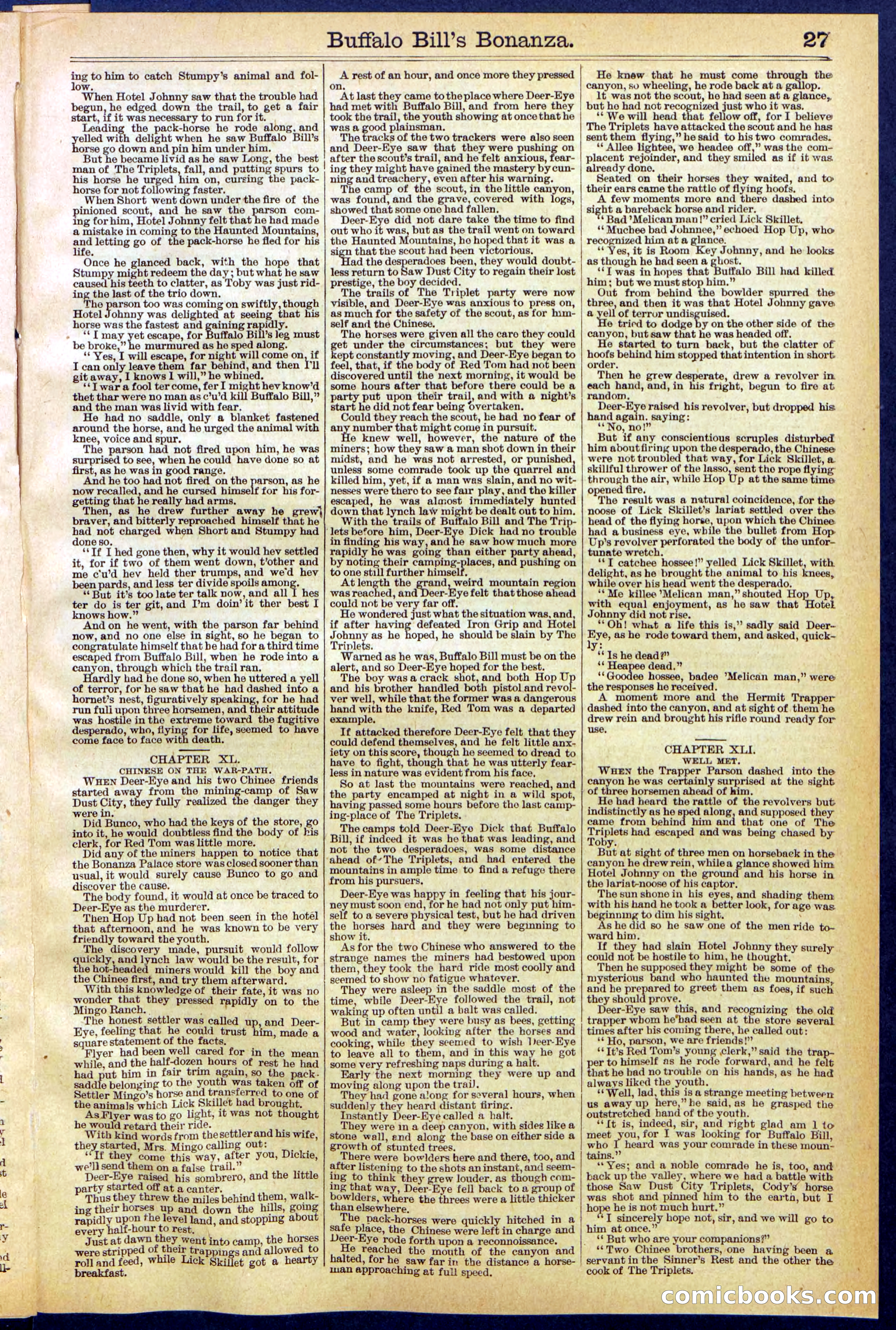 Beadle's Dime Library No. 644 — page 27 of 32