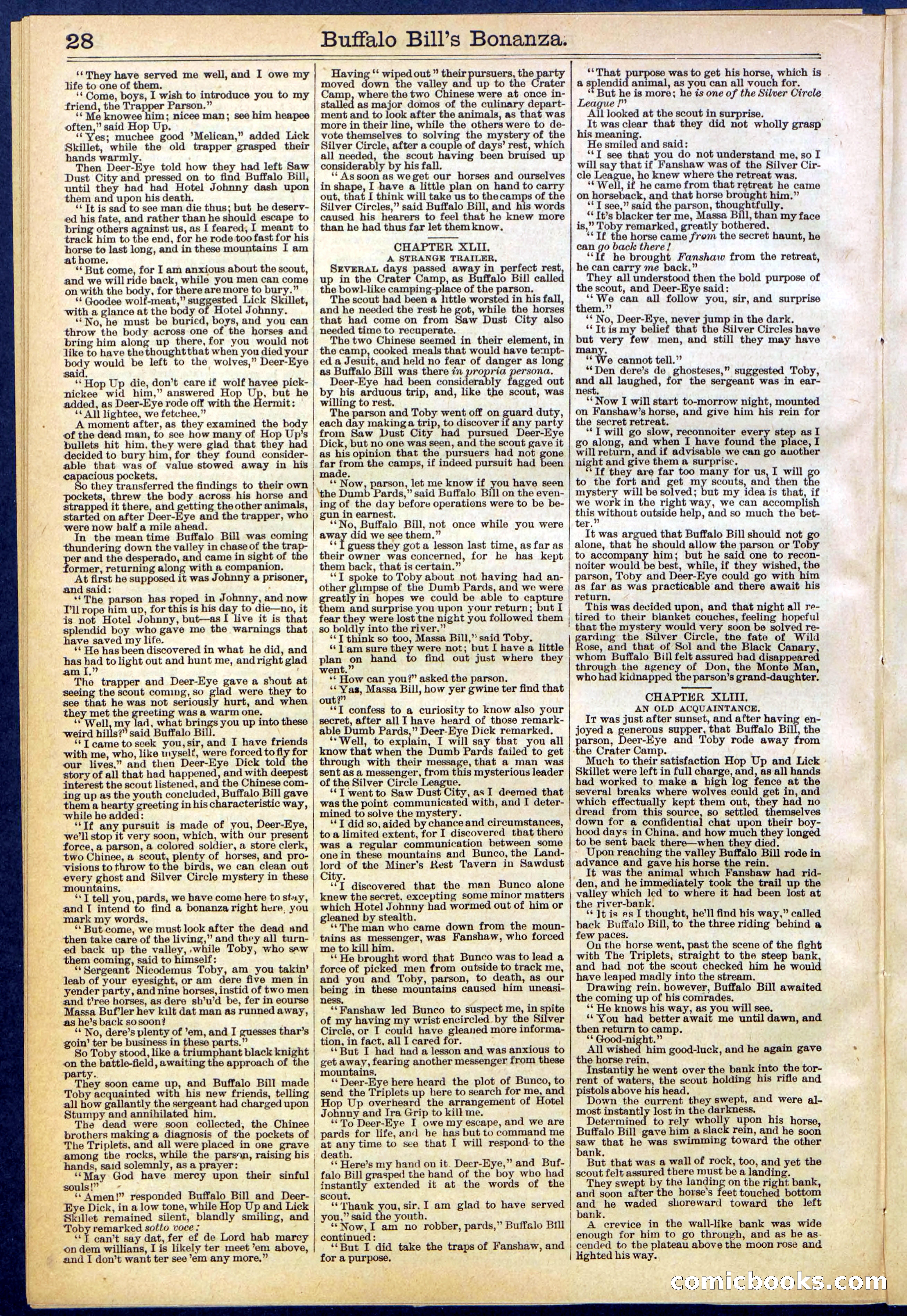 Beadle's Dime Library No. 644 — page 28 of 32