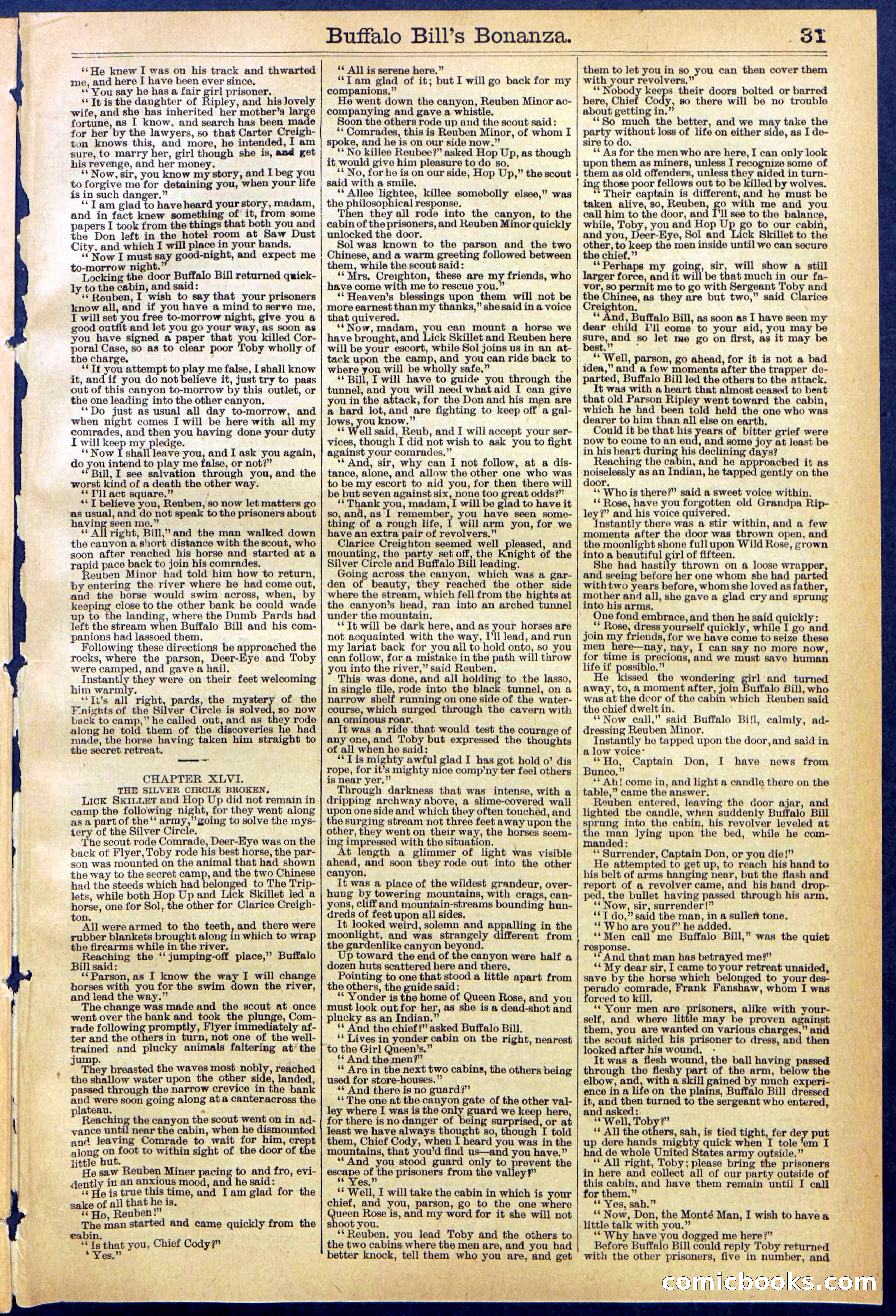 Beadle's Dime Library No. 644 — page 31 of 32