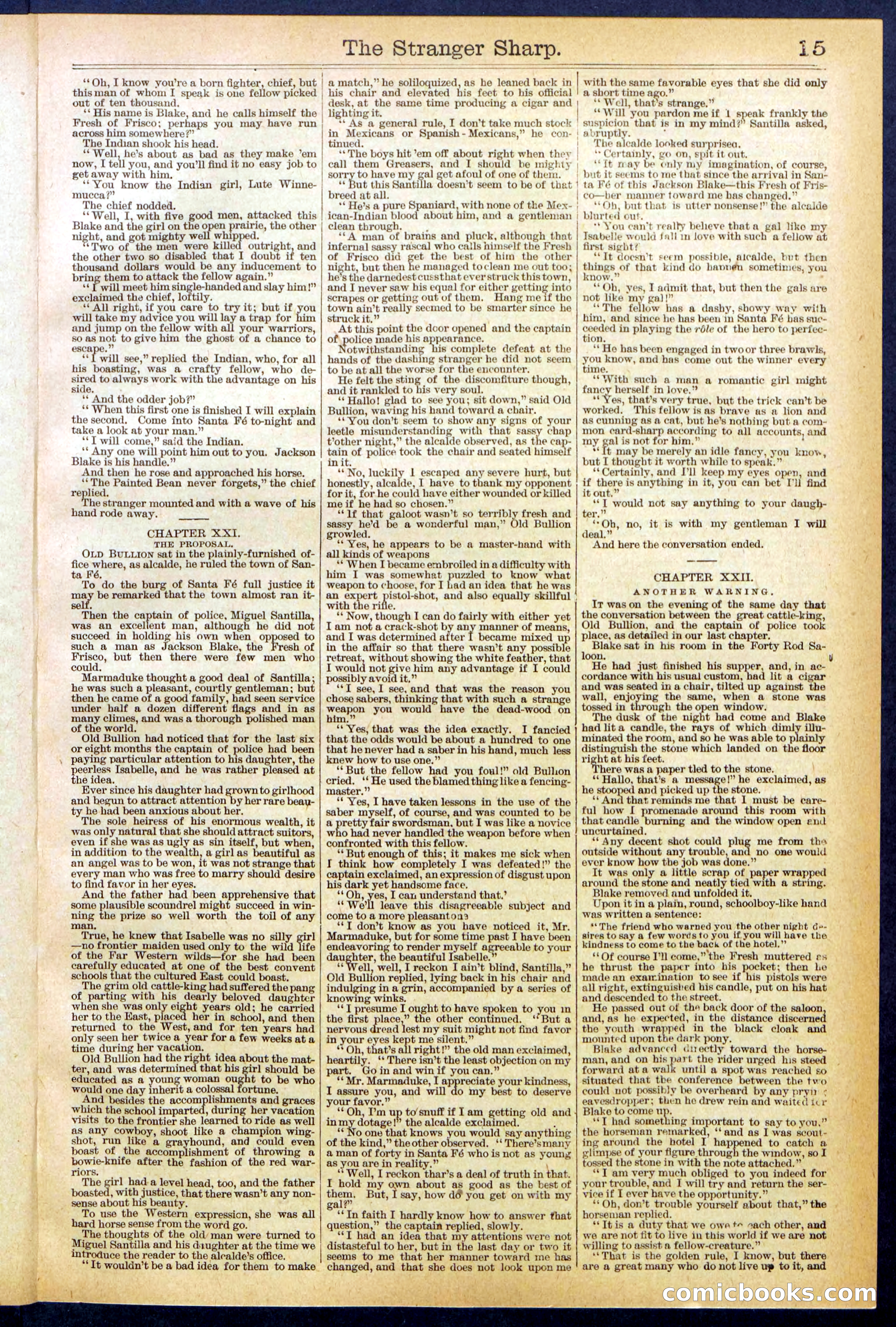 Beadle's Dime Library, No. 647 — page 15 of 32