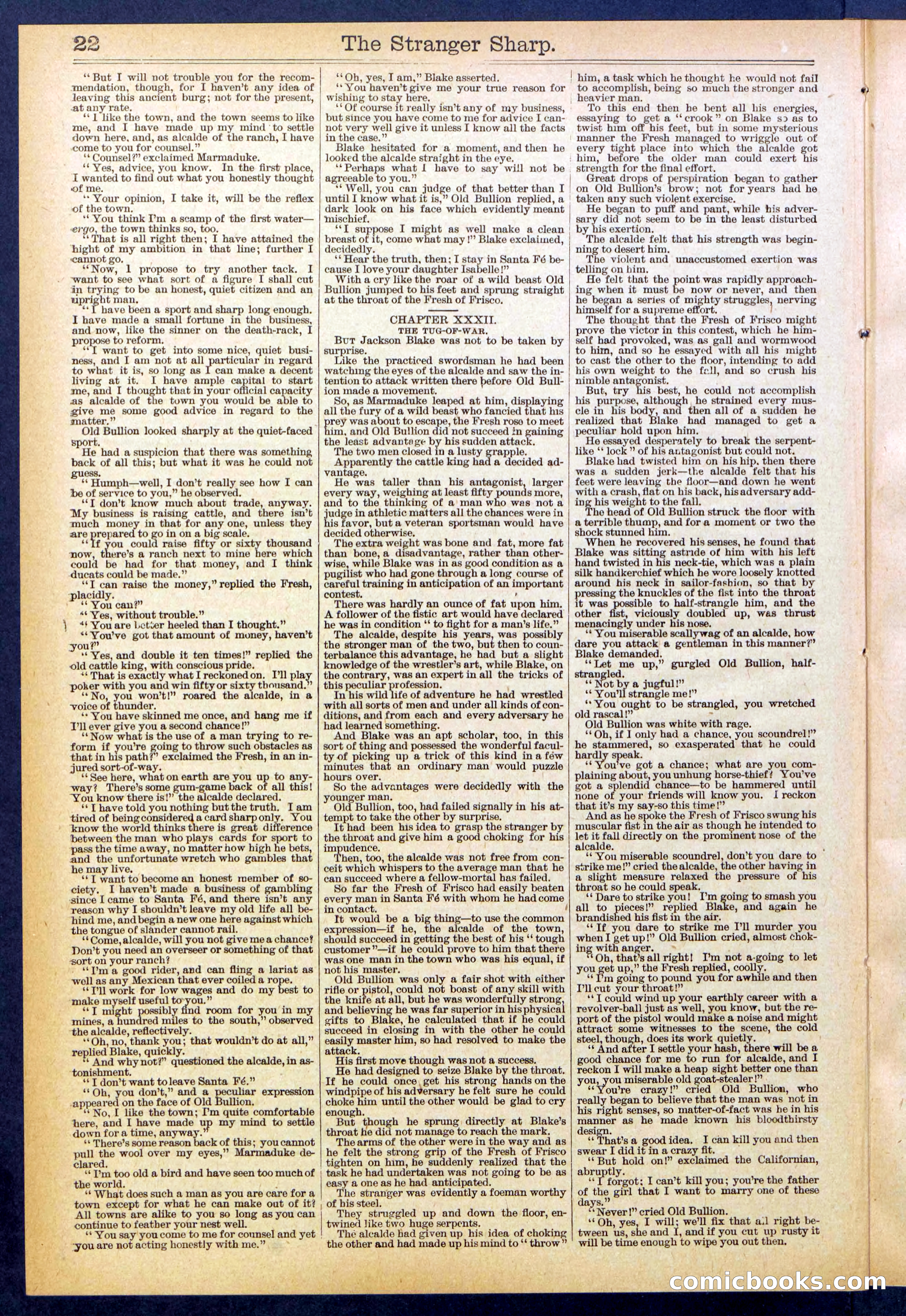 Beadle's Dime Library, No. 647 — page 22 of 32