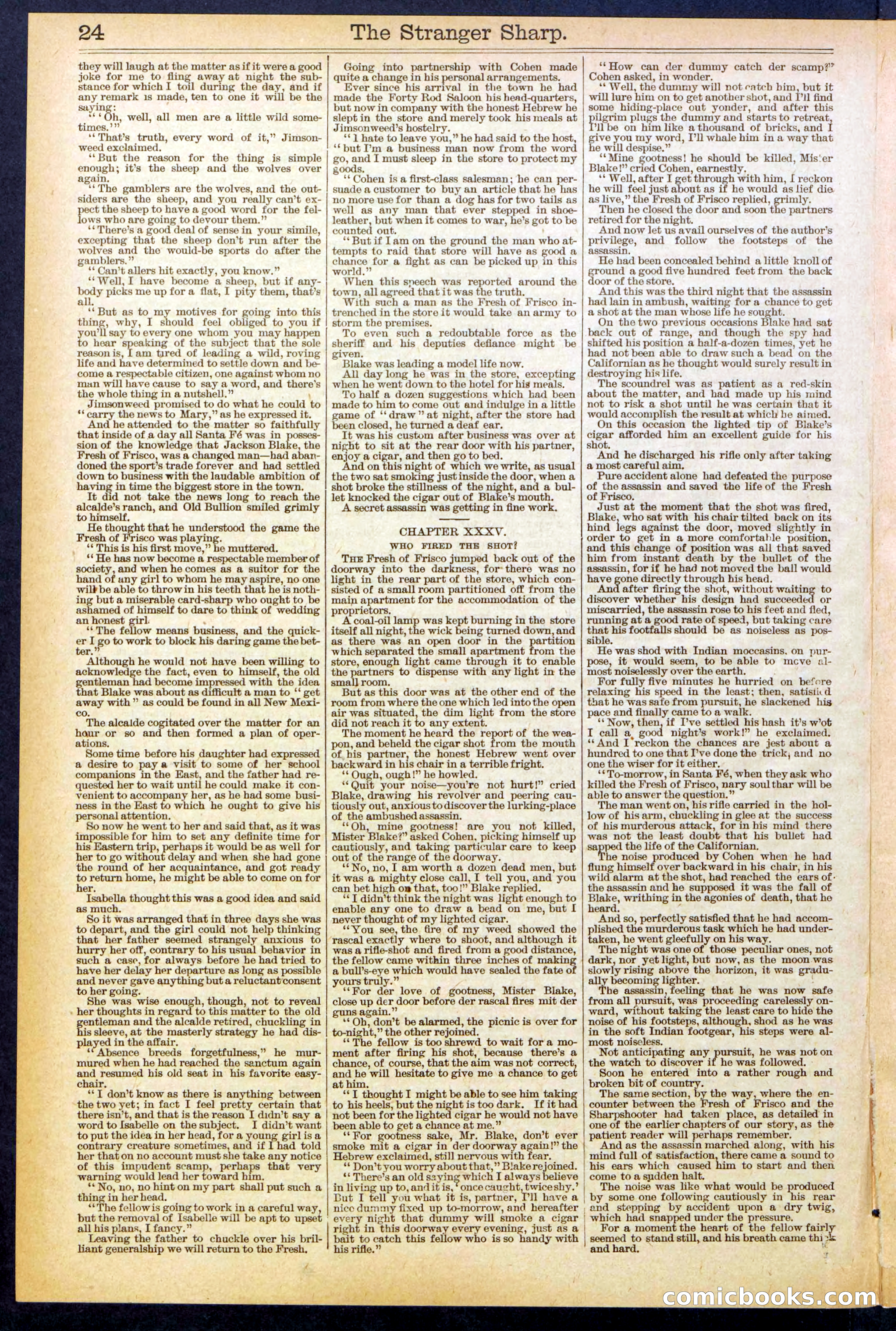 Beadle's Dime Library, No. 647 — page 24 of 32