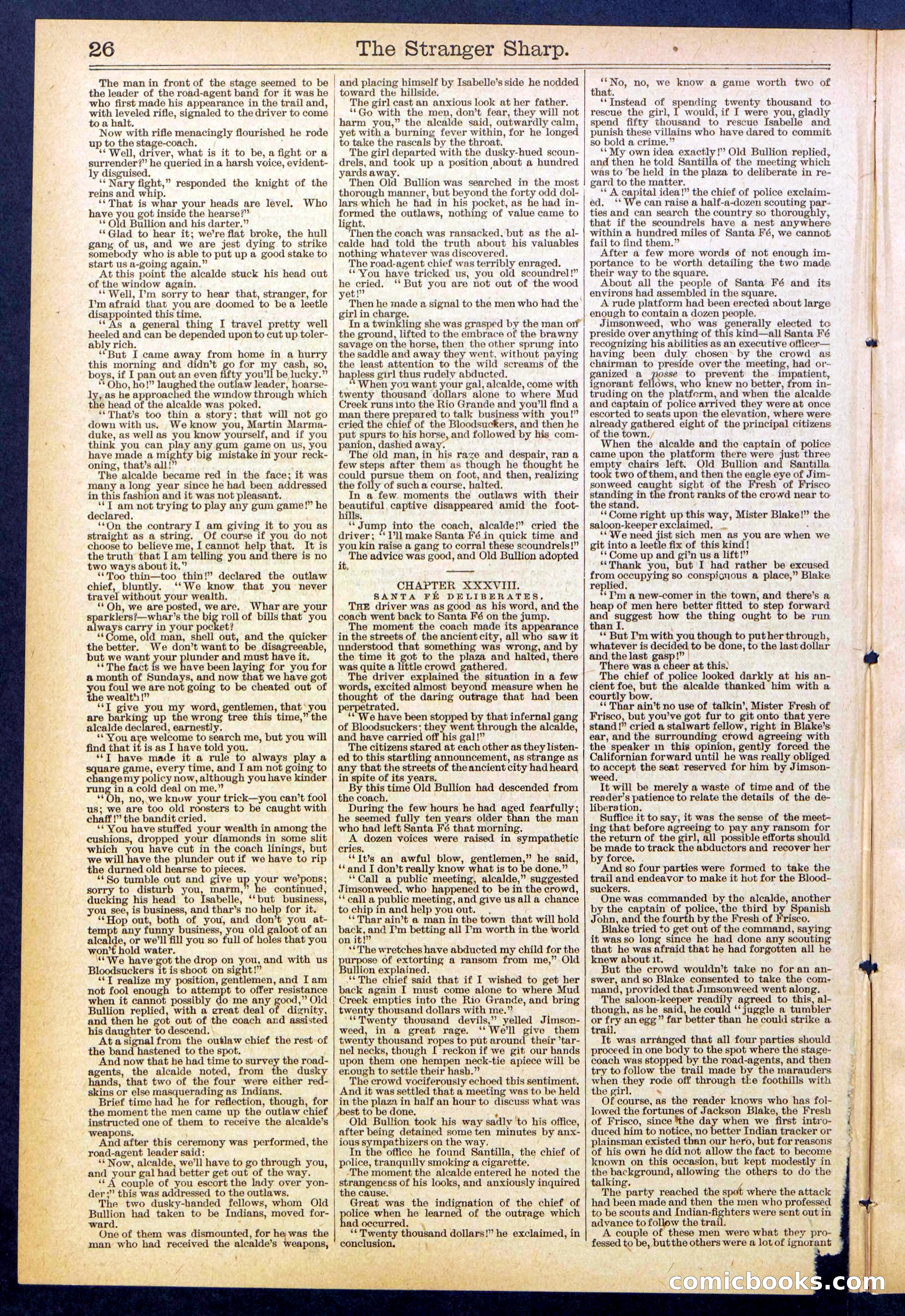 Beadle's Dime Library, No. 647 — page 26 of 32