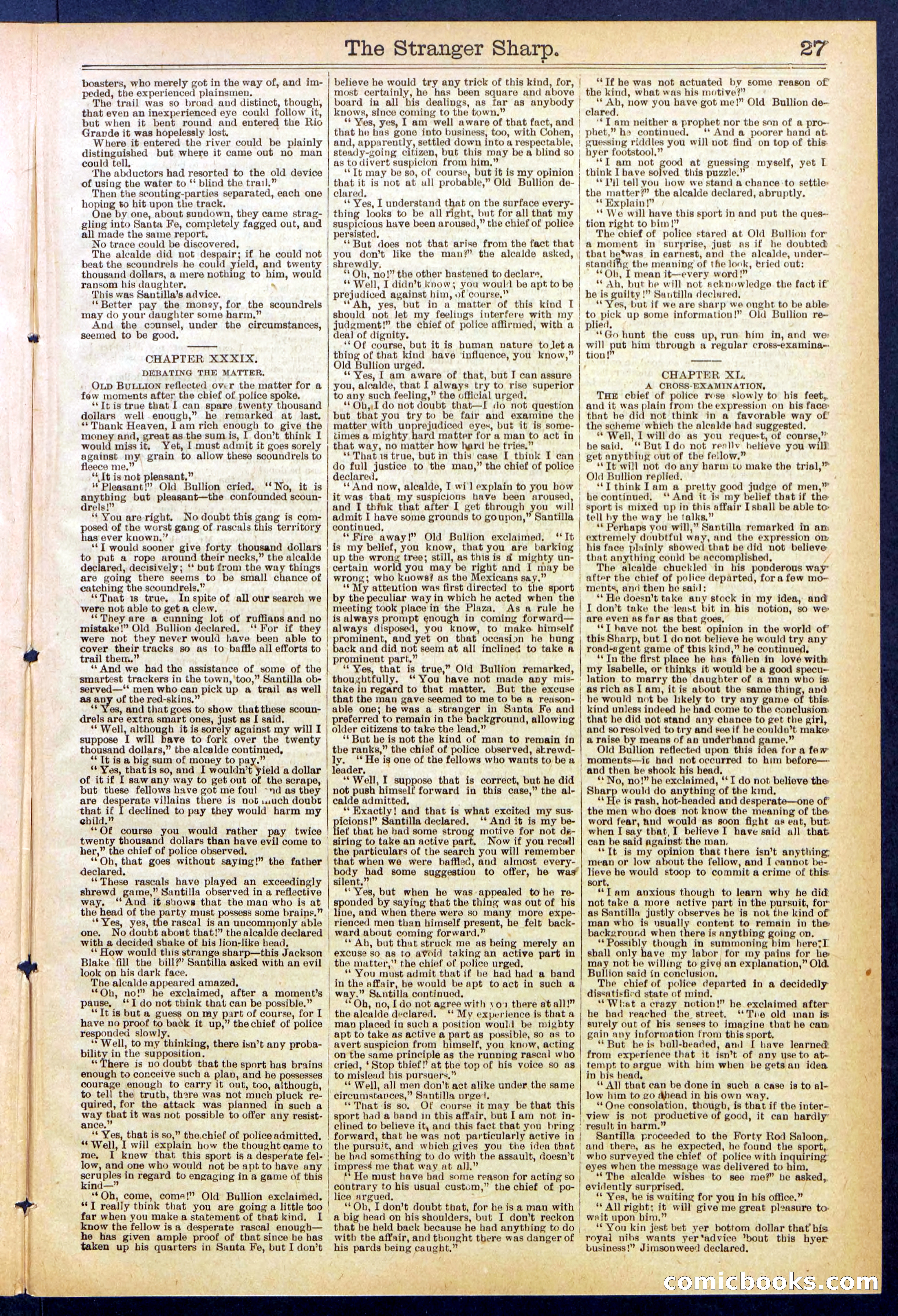 Beadle's Dime Library, No. 647 — page 27 of 32
