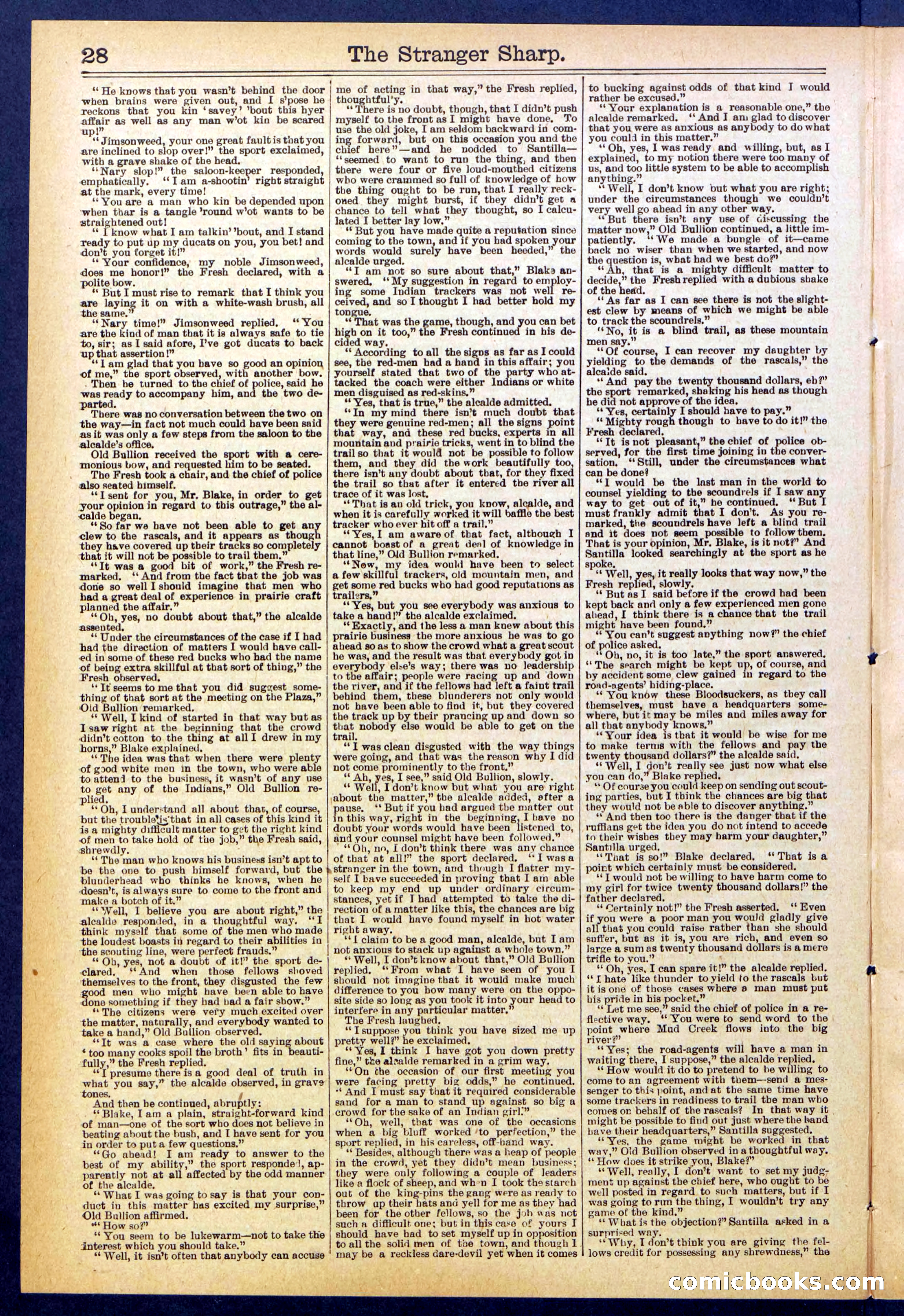 Beadle's Dime Library, No. 647 — page 28 of 32
