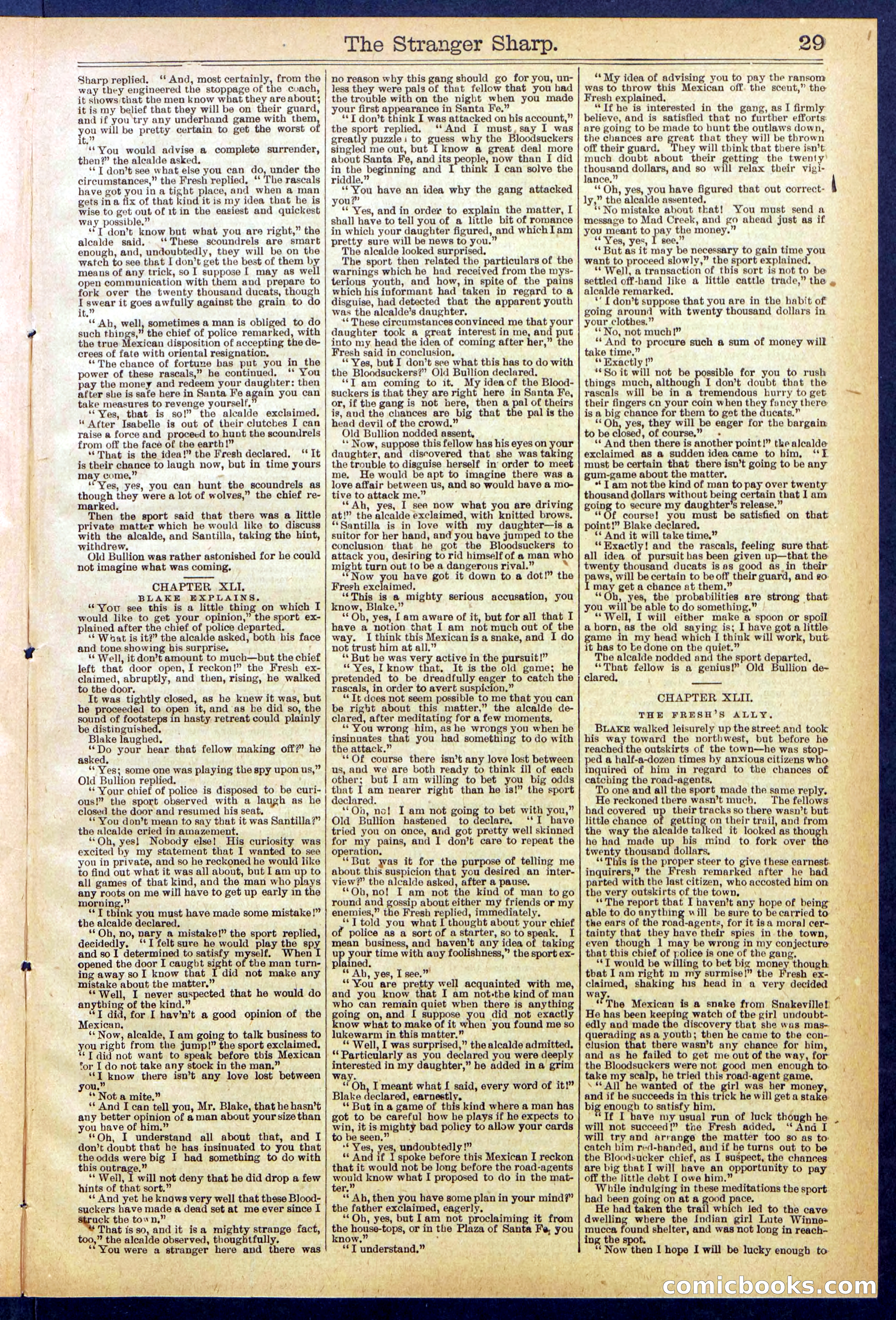 Beadle's Dime Library, No. 647 — page 29 of 32