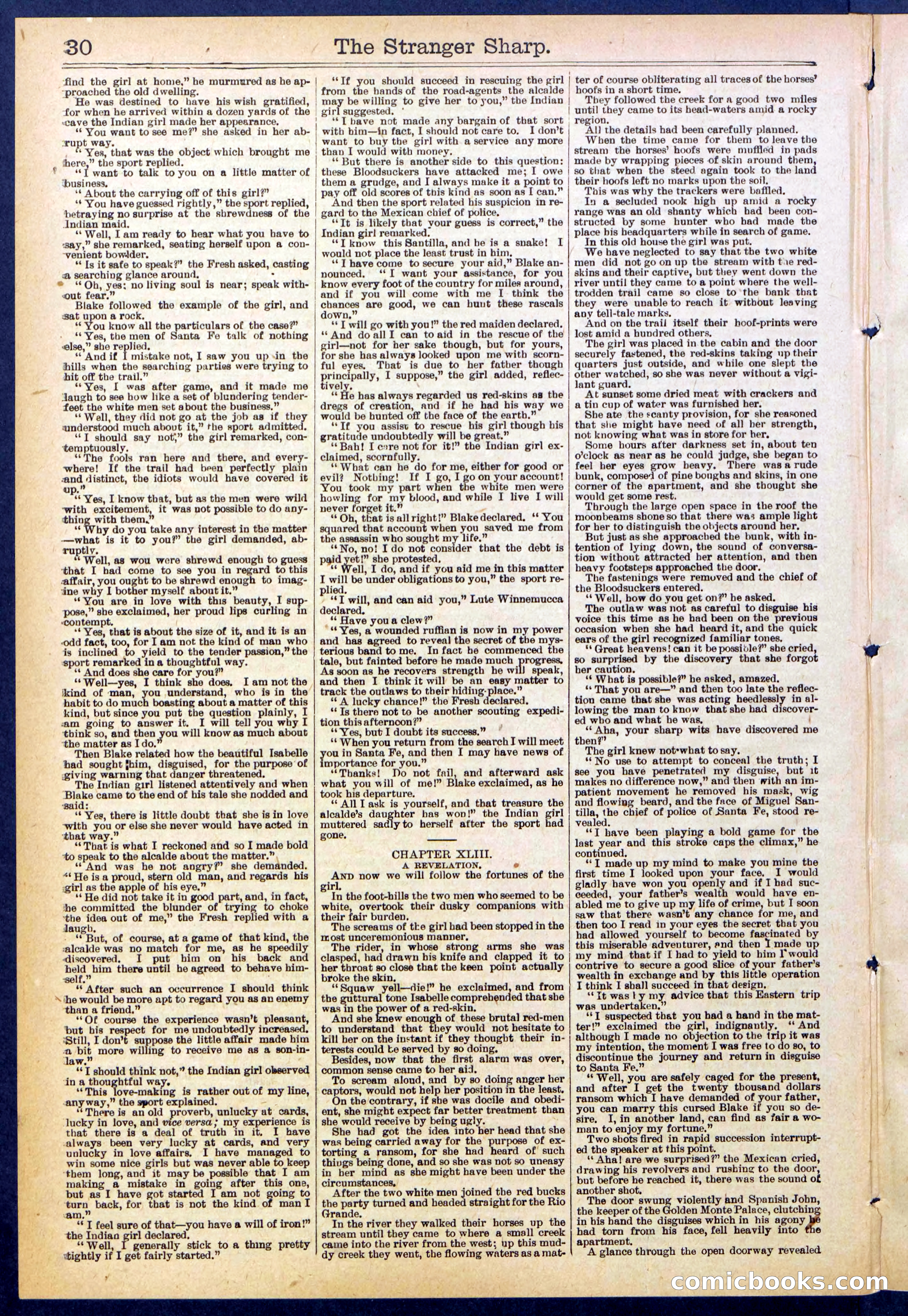Beadle's Dime Library, No. 647 — page 30 of 32